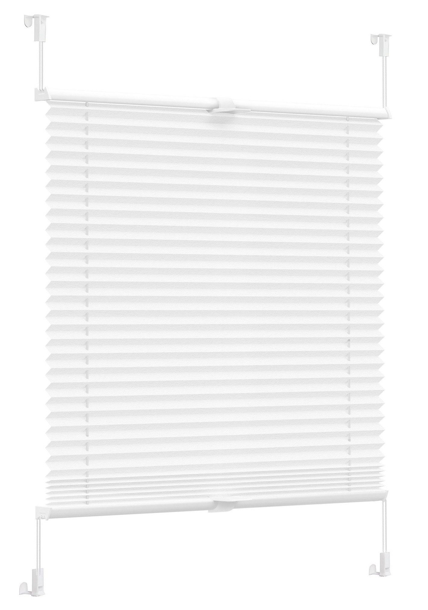 OUBO Plissee Ohne Bohren klemmfix Weiß, Klemmträger, Easyfix Faltrollo mit günstig online kaufen