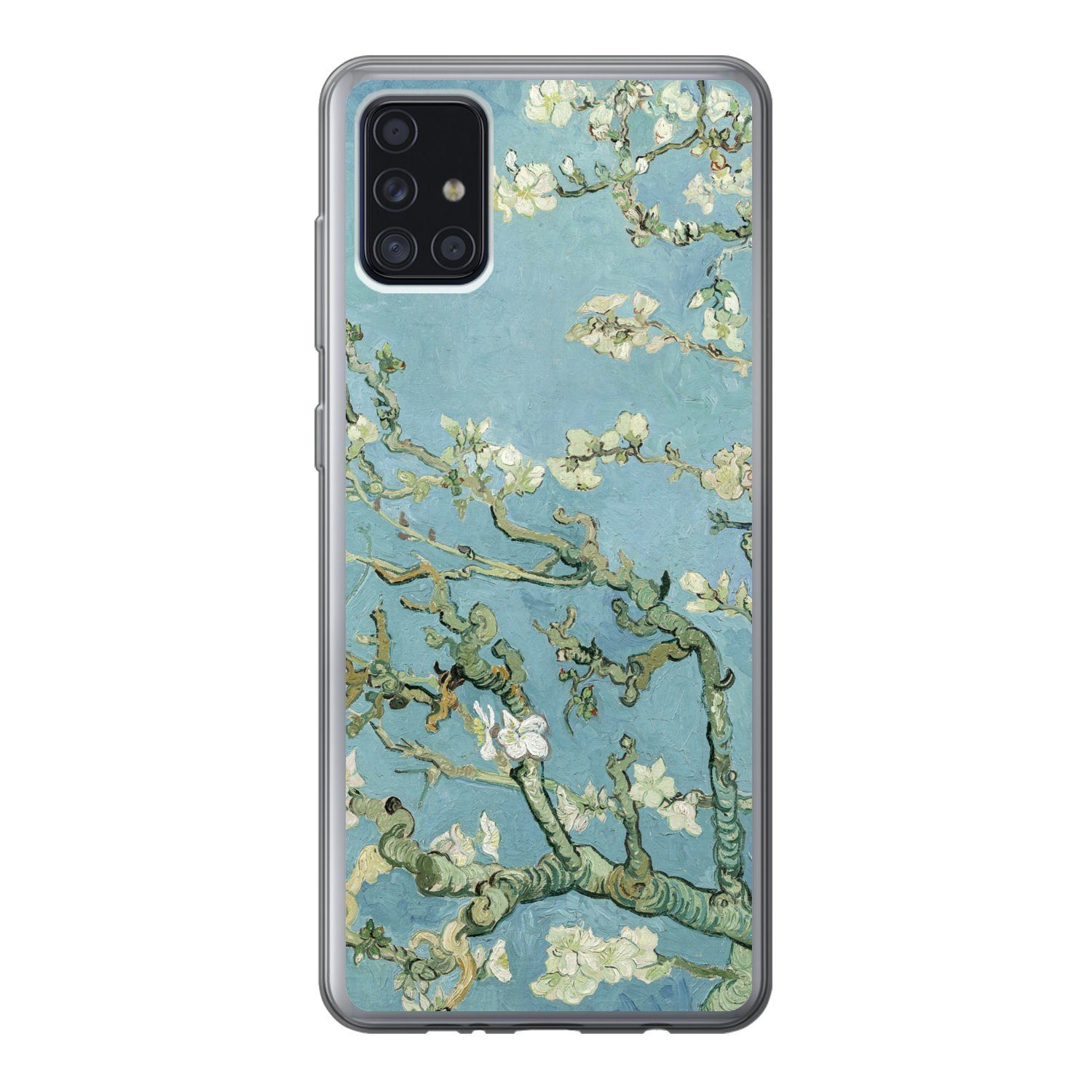 MuchoWow Handyhülle für Samsung Galaxy A52 5G Mandelblüte - Van Gogh - Kunst, Smartphone-Bumper, Print, Handy Schutzhülle Dünn