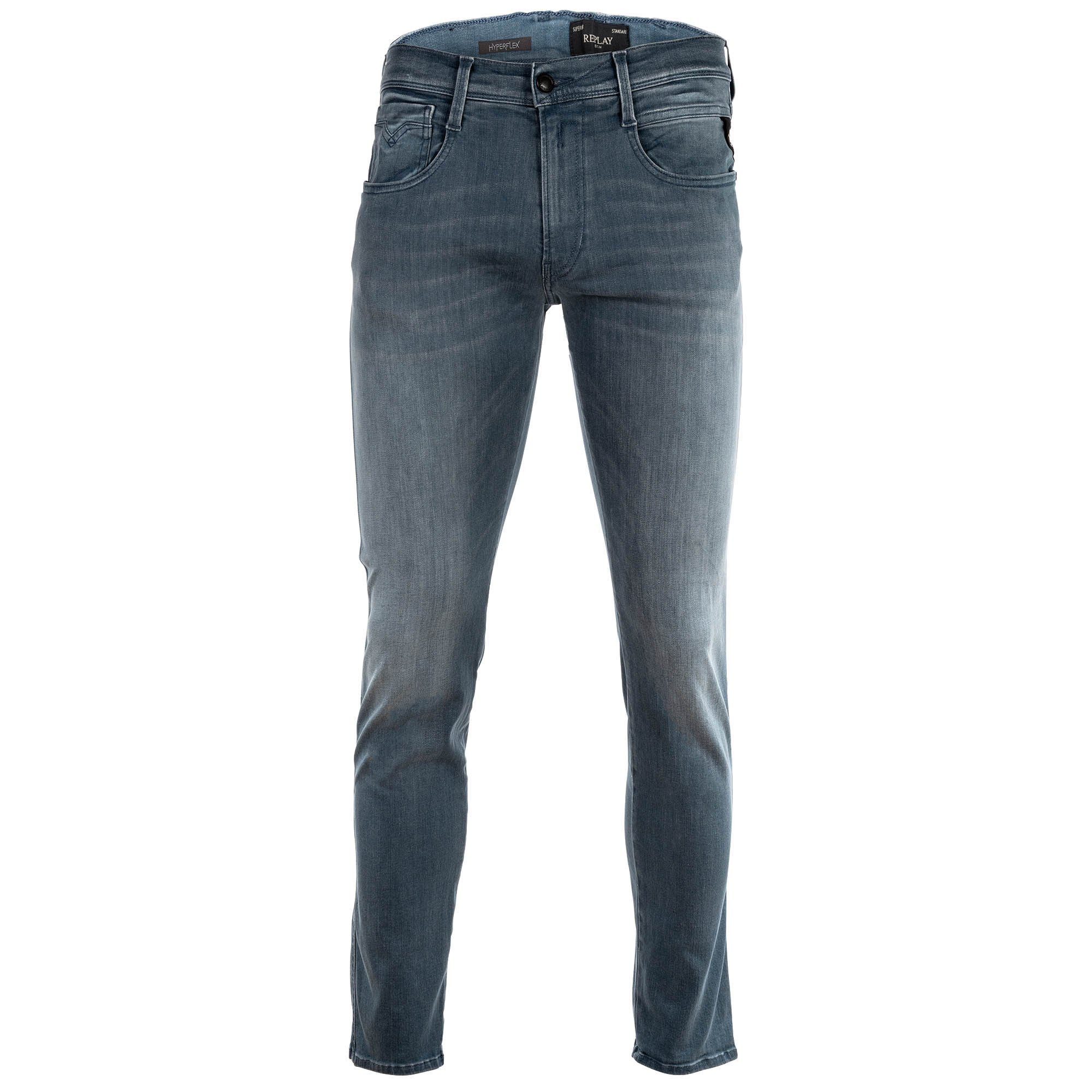 Replay Regular-fit-Jeans Herren Jeans Baumwolle Hyperflex günstig online kaufen