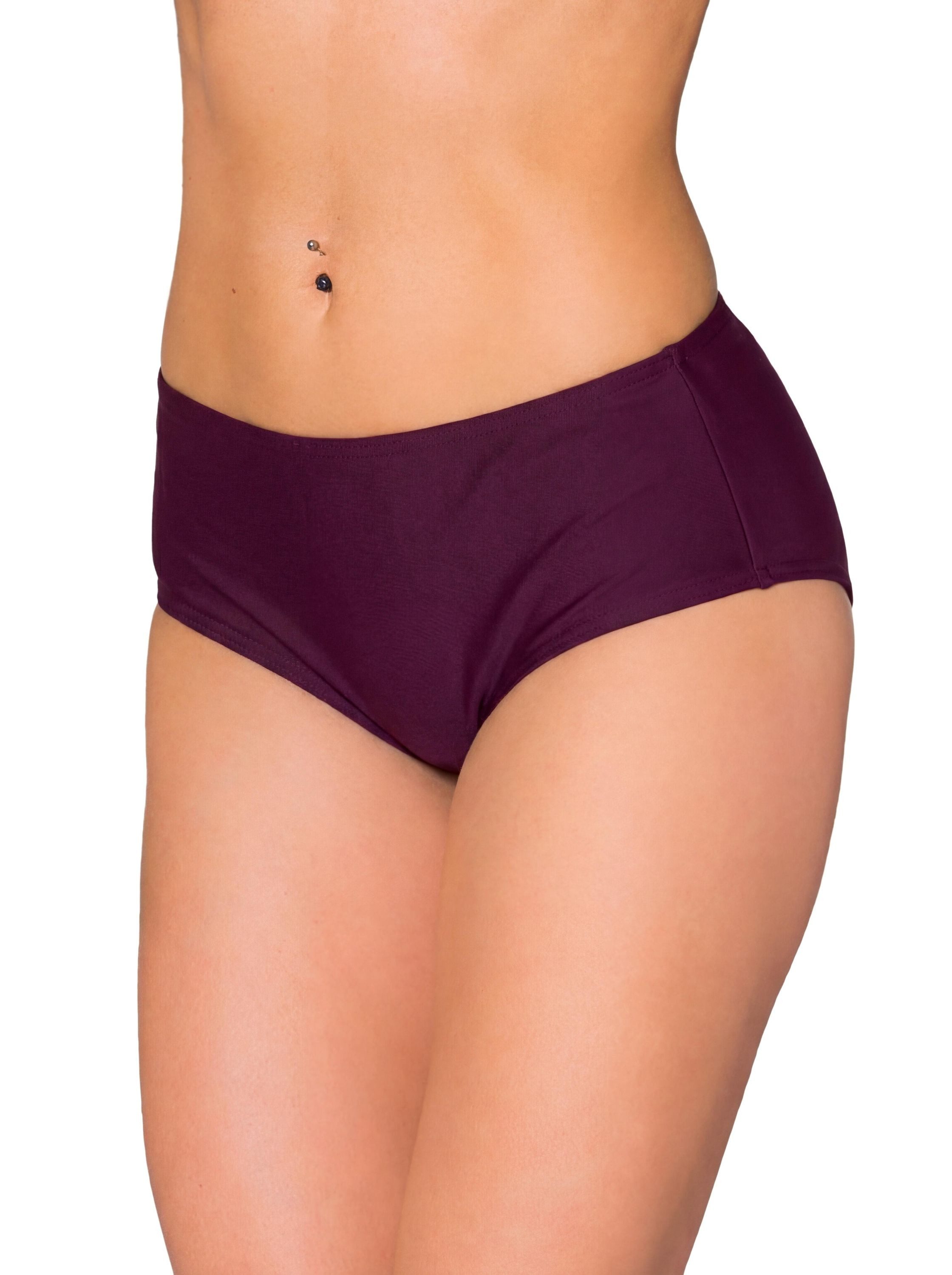 Aquarti Bikini-Hose Aquarti Damen Bikinihose mit Mittelhohem Bund