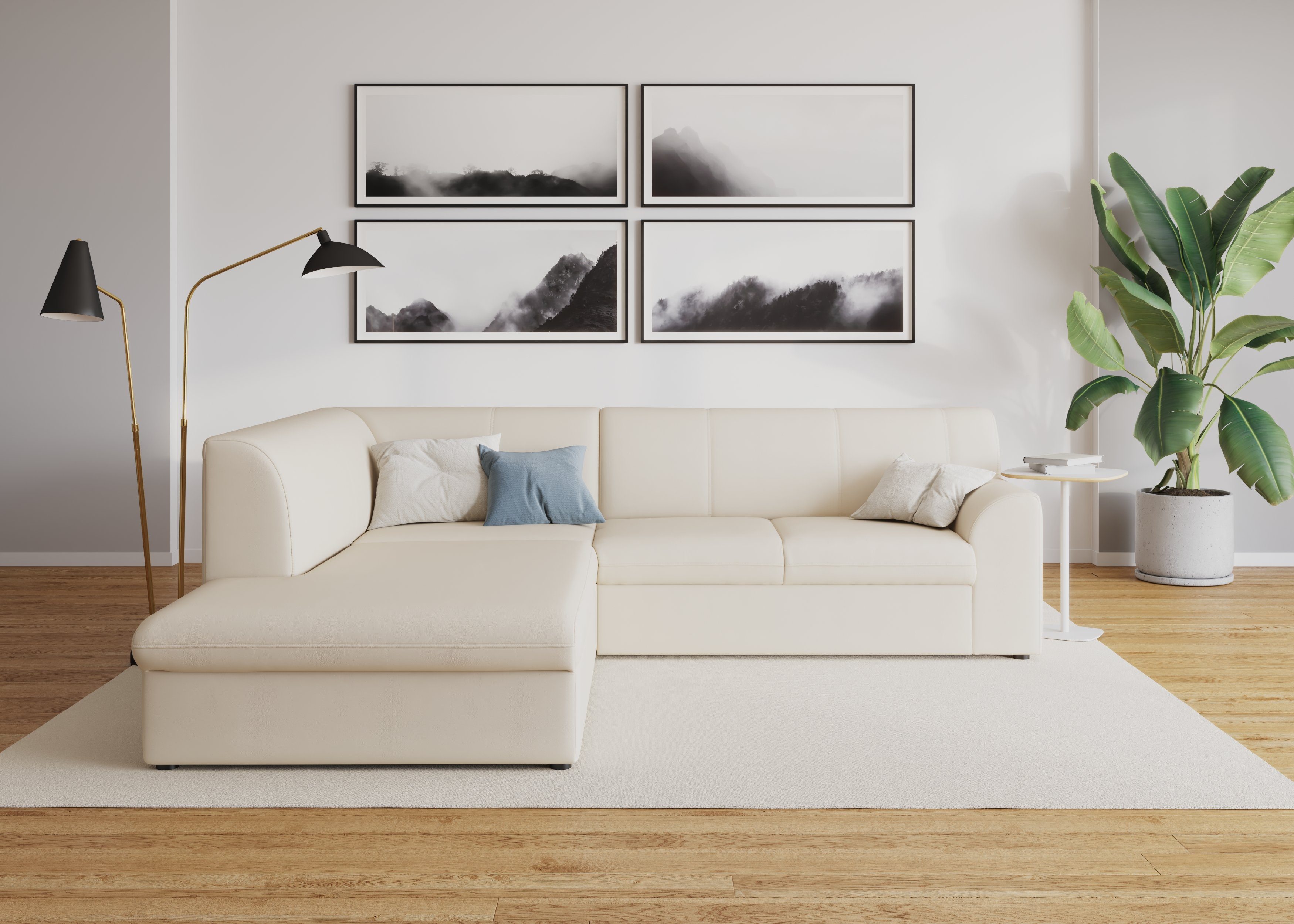 DOMO collection Ecksofa Topper zeitlos elegant, günstig online kaufen