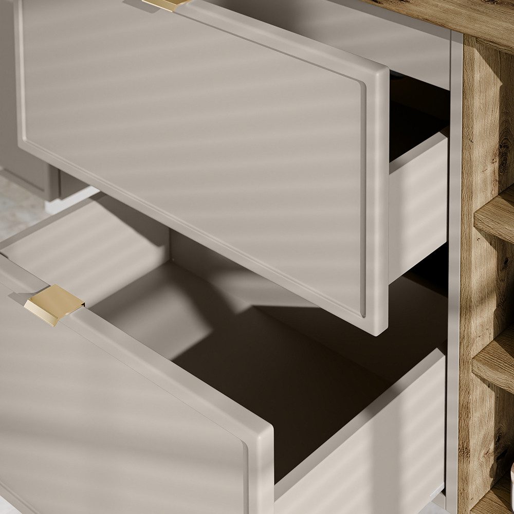 Lomadox Badmöbel-Set BIBIONE-56, (Spar-Set, 2-St., Spiegelschrank günstig online kaufen