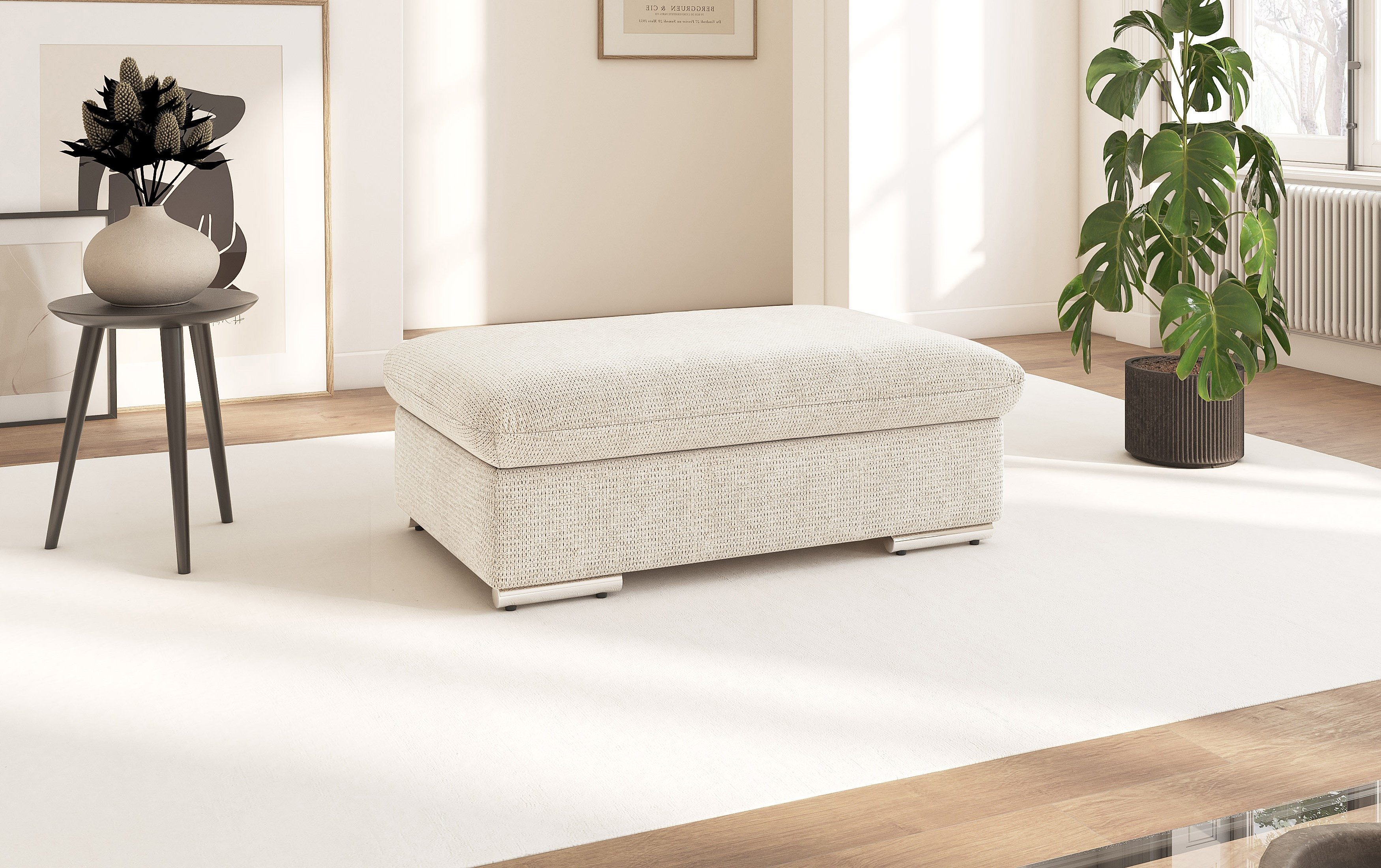 sit&more Polsterhocker Valantine, B: 101 cm, individuell zu kombinieren