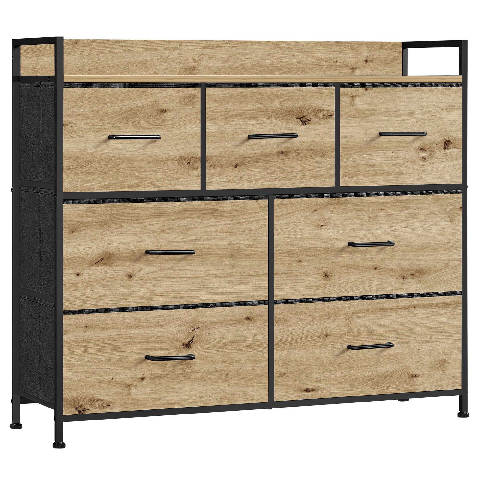 LEOBERT Kommode Kommode Schrank Aufbewahrungsschrank Anrichte Schubladen (Packung, 1 St), 98 x 28,5 x 85 cm
