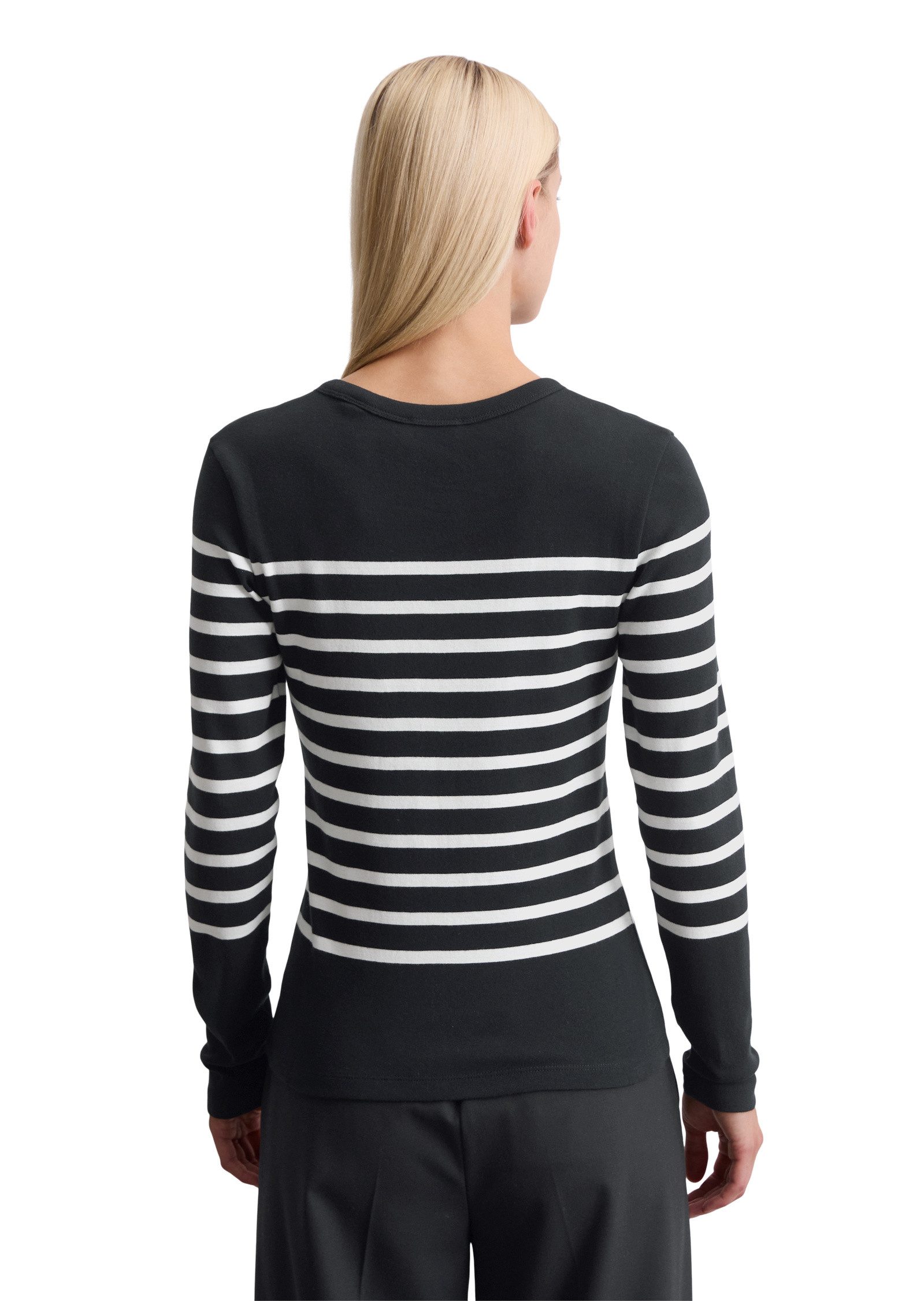 Marc O'Polo Langarmshirt aus reiner Bio-Baumwolle