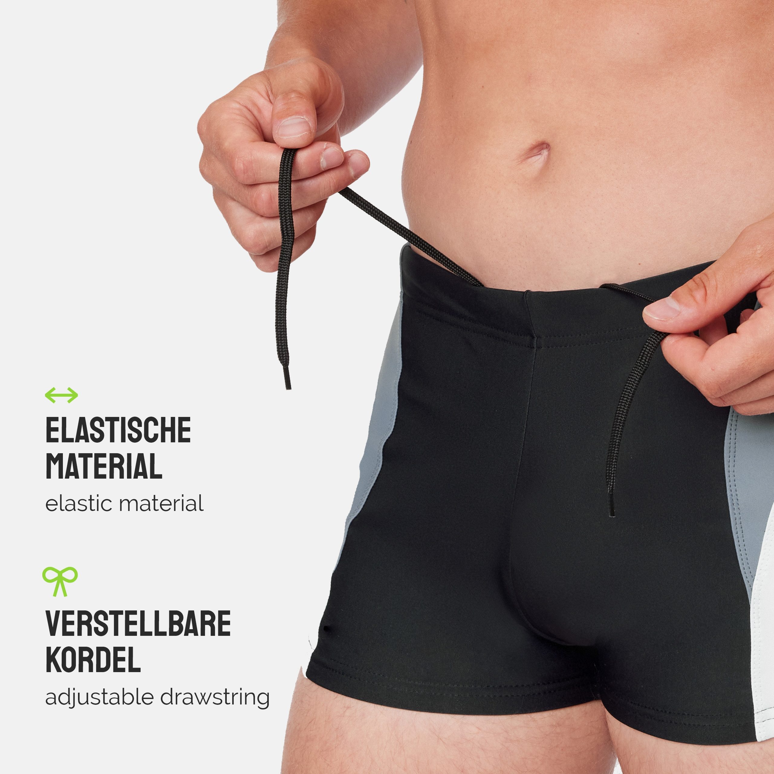 Ladeheid Badeshorts Badehose für Herren Schwimmhose LA40-255