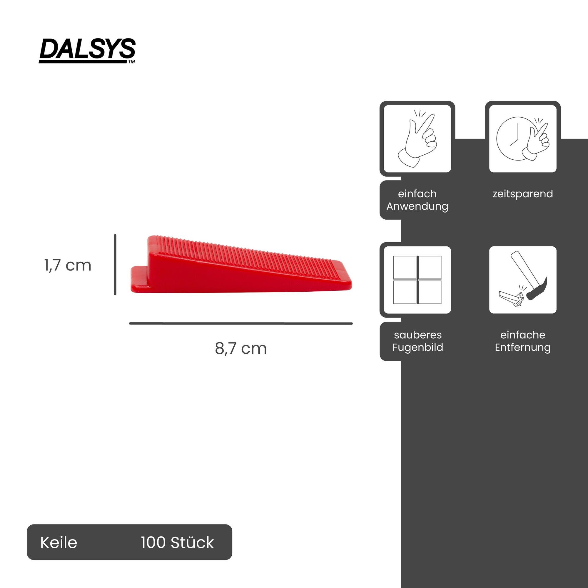 Dalsys Nivelliersystem für Fliesen enthält (100 günstig online kaufen