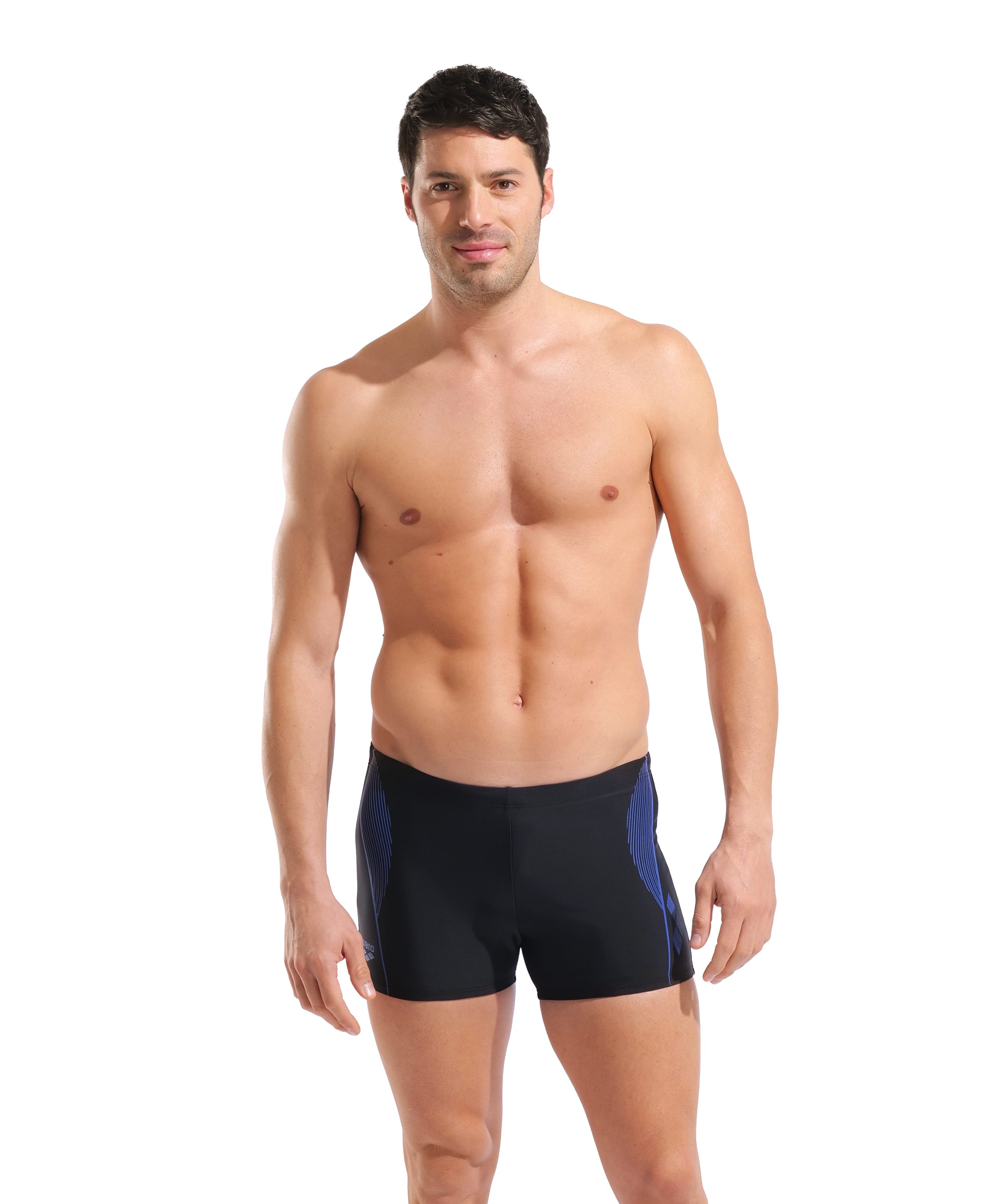 Arena Badeshorts MEN'S SWIM SHORT GRAPHIC mit Stretchmaterial, chlor- und salzwasserbeständig