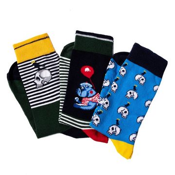 BIGGDESIGN Socken Biggdesign Mr Allright Man Herrensocken Set (1-Paar)