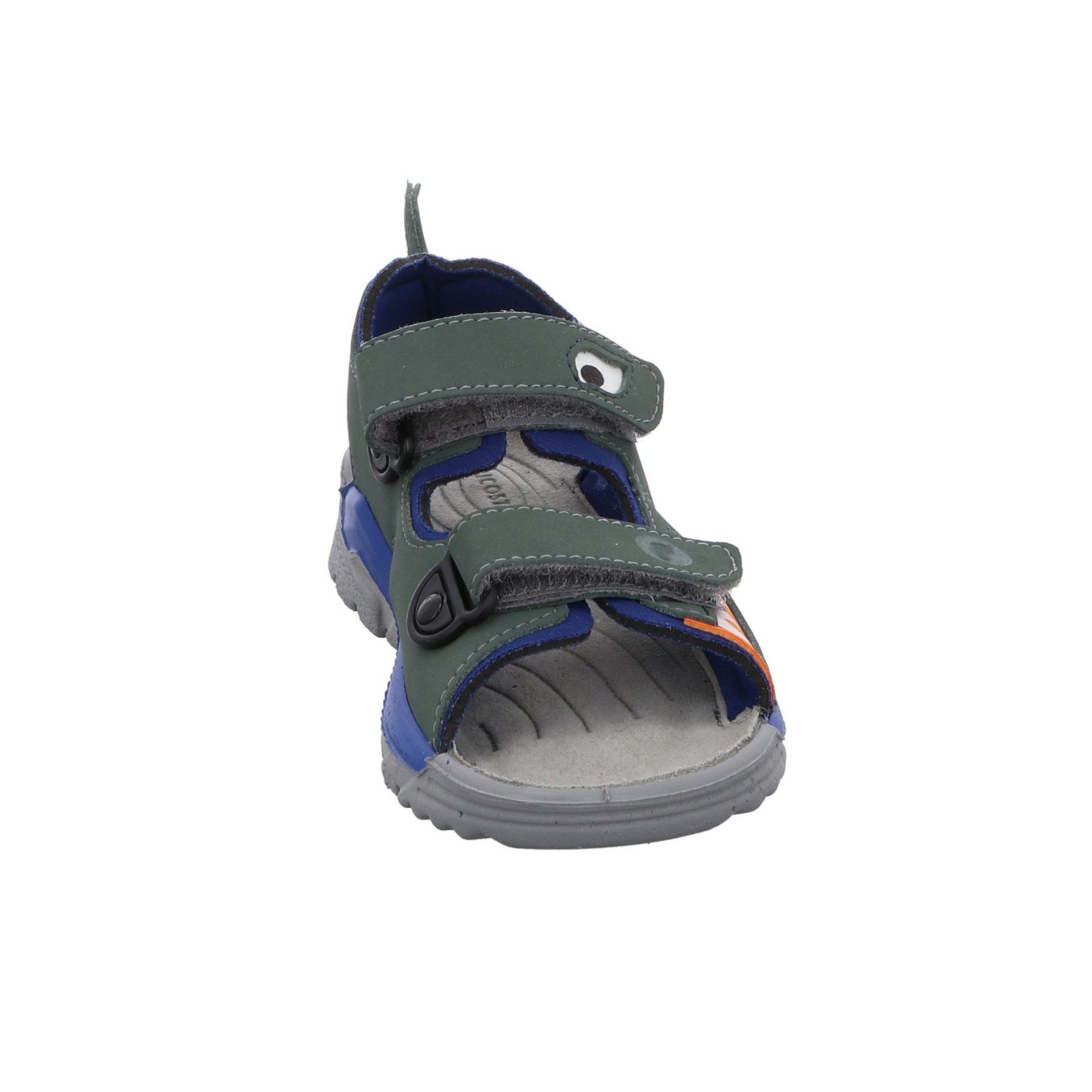 Textil Jungen Sandale Kinderschuhe grün Schuhe Shark Sandalen Ricosta Sandale