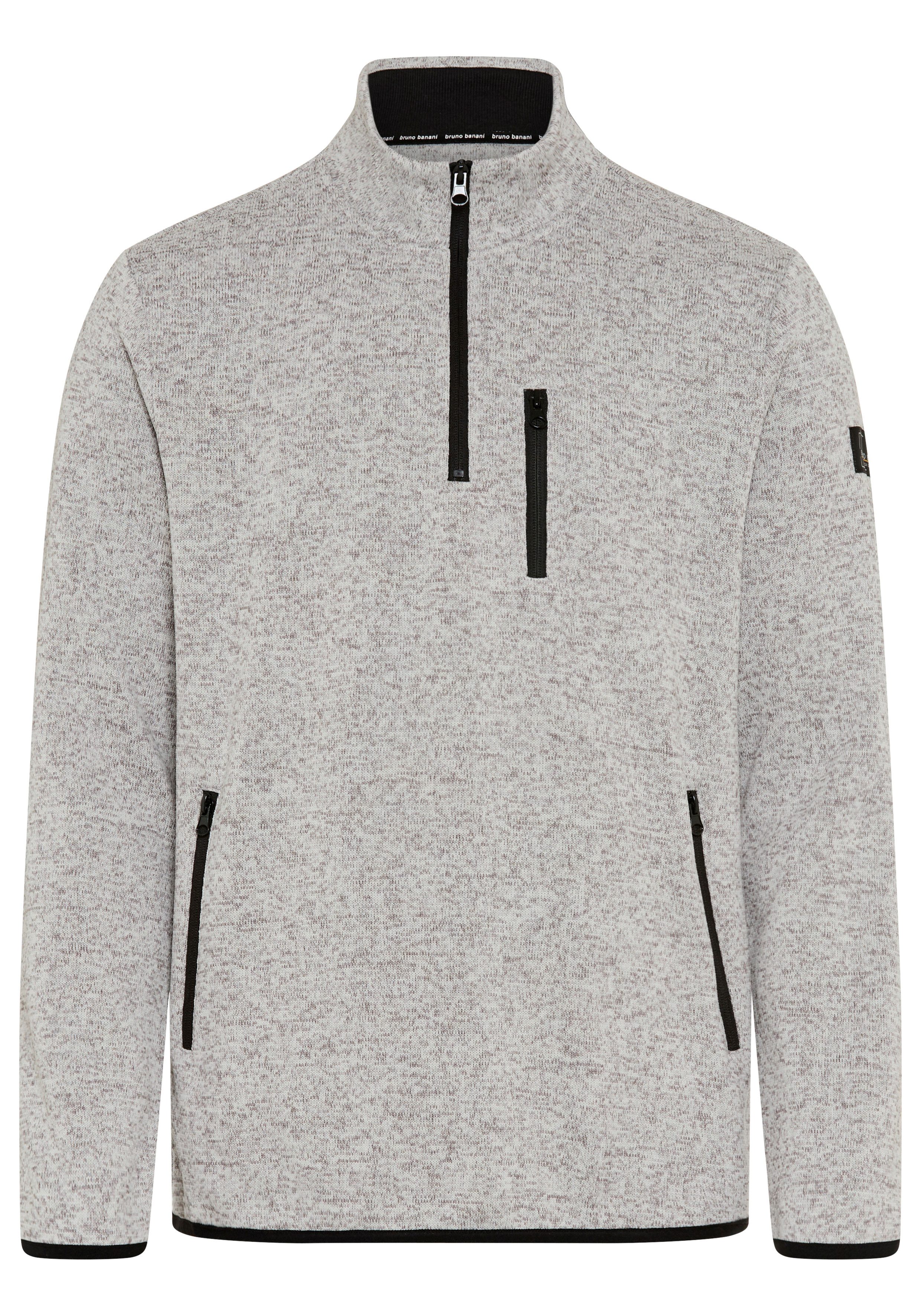 Bruno Banani Fleecepullover mit hochschließendem Kragen und Reißverschluss, auch in großen Größen – Bild 5 von 5