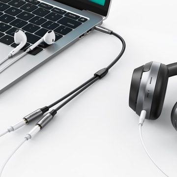 UGREEN Kabel AUX Verlängerungskabel 3,5mm Miniklinke 0,2m Audioadapter Audio-Kabel