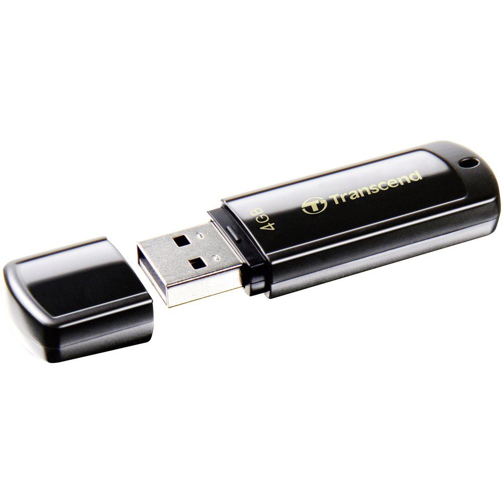 Transcend Transcend JetFlash® 350 USB-Stick 4 GB Schwarz TS4GJF350 USB-A (USB 2 USB-Stick