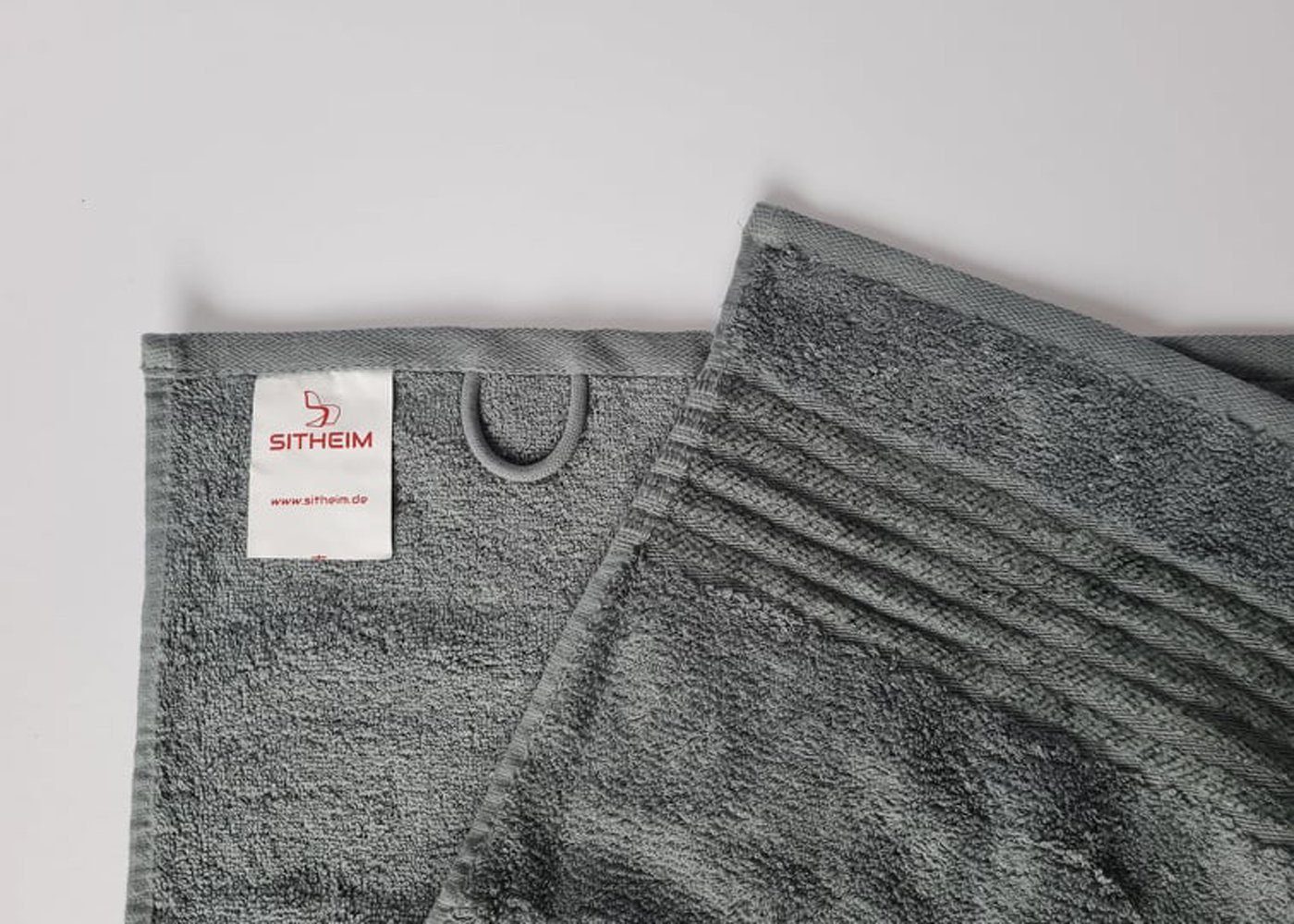 ägyptischer Handtücher NEFERTITI Baumwolle 100% premium Baumwolle 100% Grau ägyptische Handtuch aus Sitheim-Europe (1-St), Baumwolle,