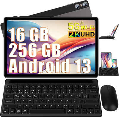 SEBBE Tablet (11", 256 GB, Android 13, 2,4G+5G, Tablet TF 1TB 8 MP+20 MP 10,000 mAh, 2.0 GHz mit Tastatur und Maus)
