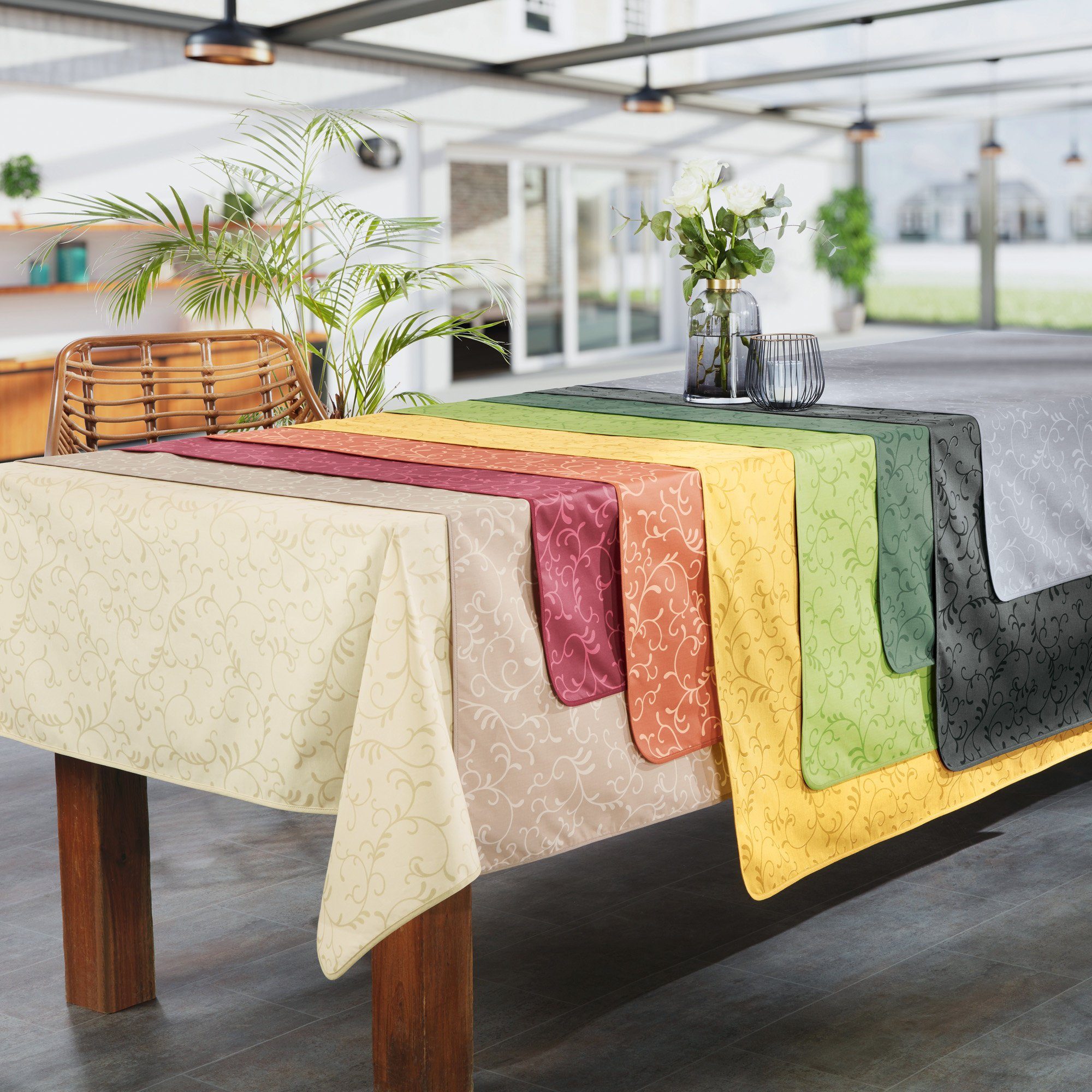 Erwin Müller Tischdecke Tischdecke "Essen", abwaschbar Ranke