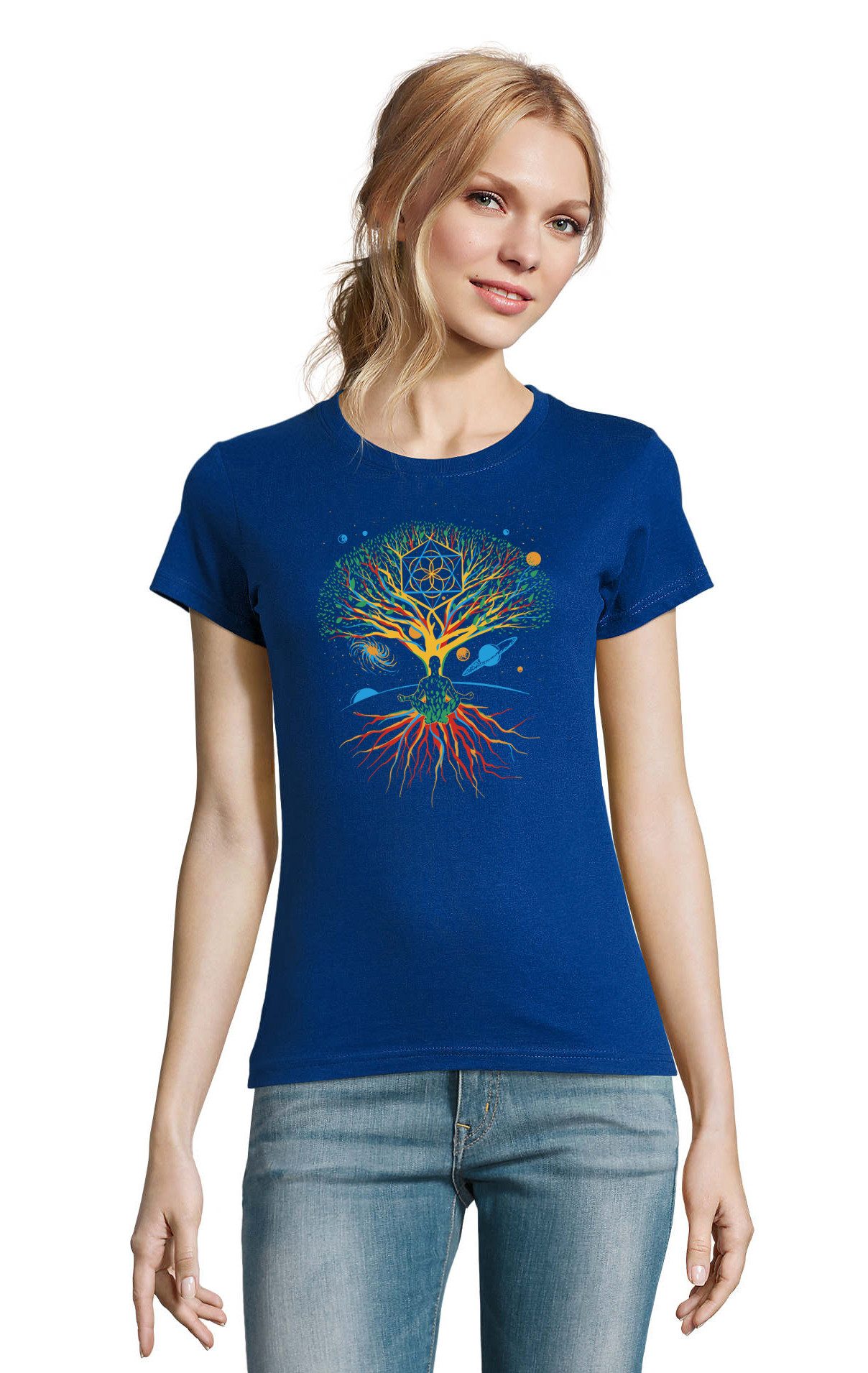 Blondie & Brownie T-Shirt Damen Meditation günstig online kaufen