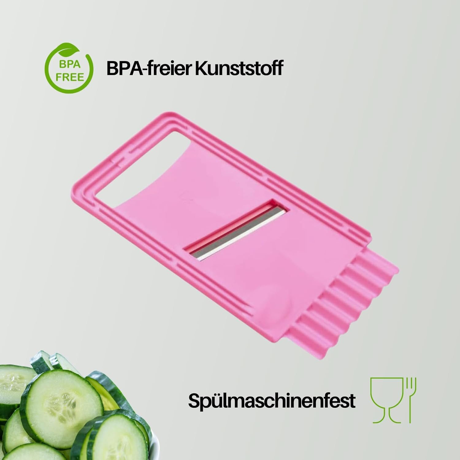 homiez Gemüsehobel rosa - Das Original! – Bild 3 von 4