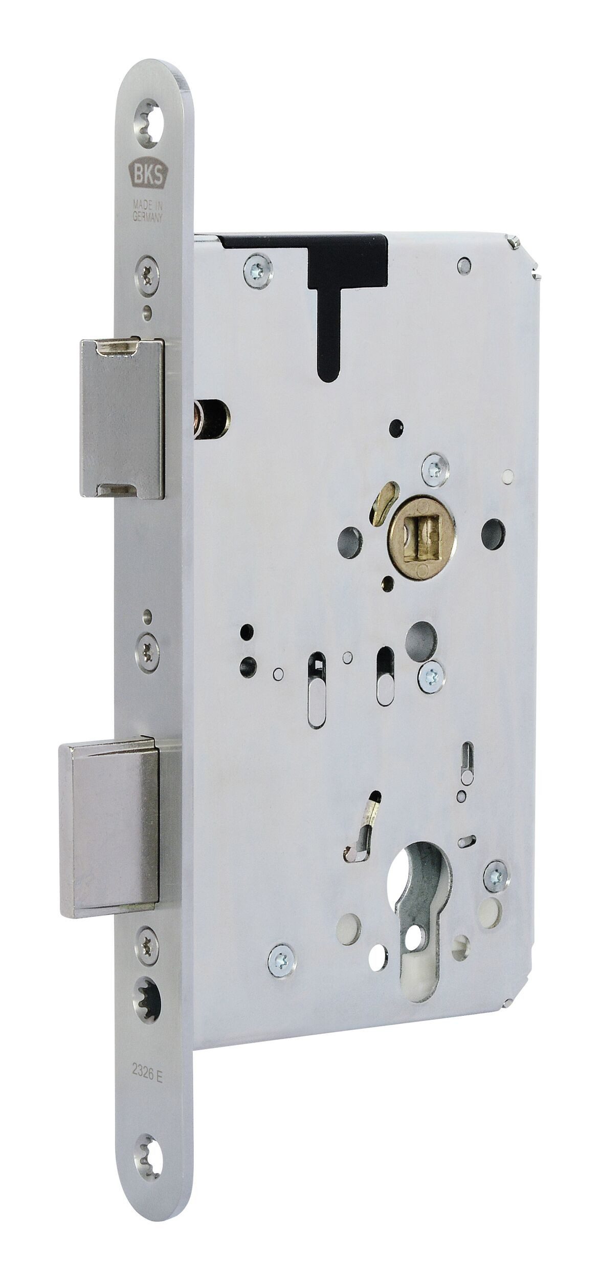 BKS Einsteckschloss, Dornmaß 65 mm, FH-Panik PZ, 65/72/9,24rd, PAF-E, B-2326, DL, ER matt