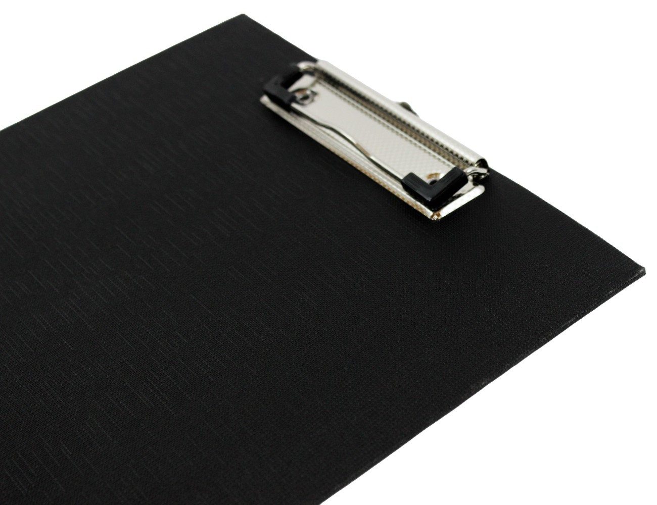 d.rect Schreibmappe 1 Stück Klemmbrett DIN A4 (1-St), aus Graupappe, mit PVC-Folien-Überzug und Drahtbügelklemme