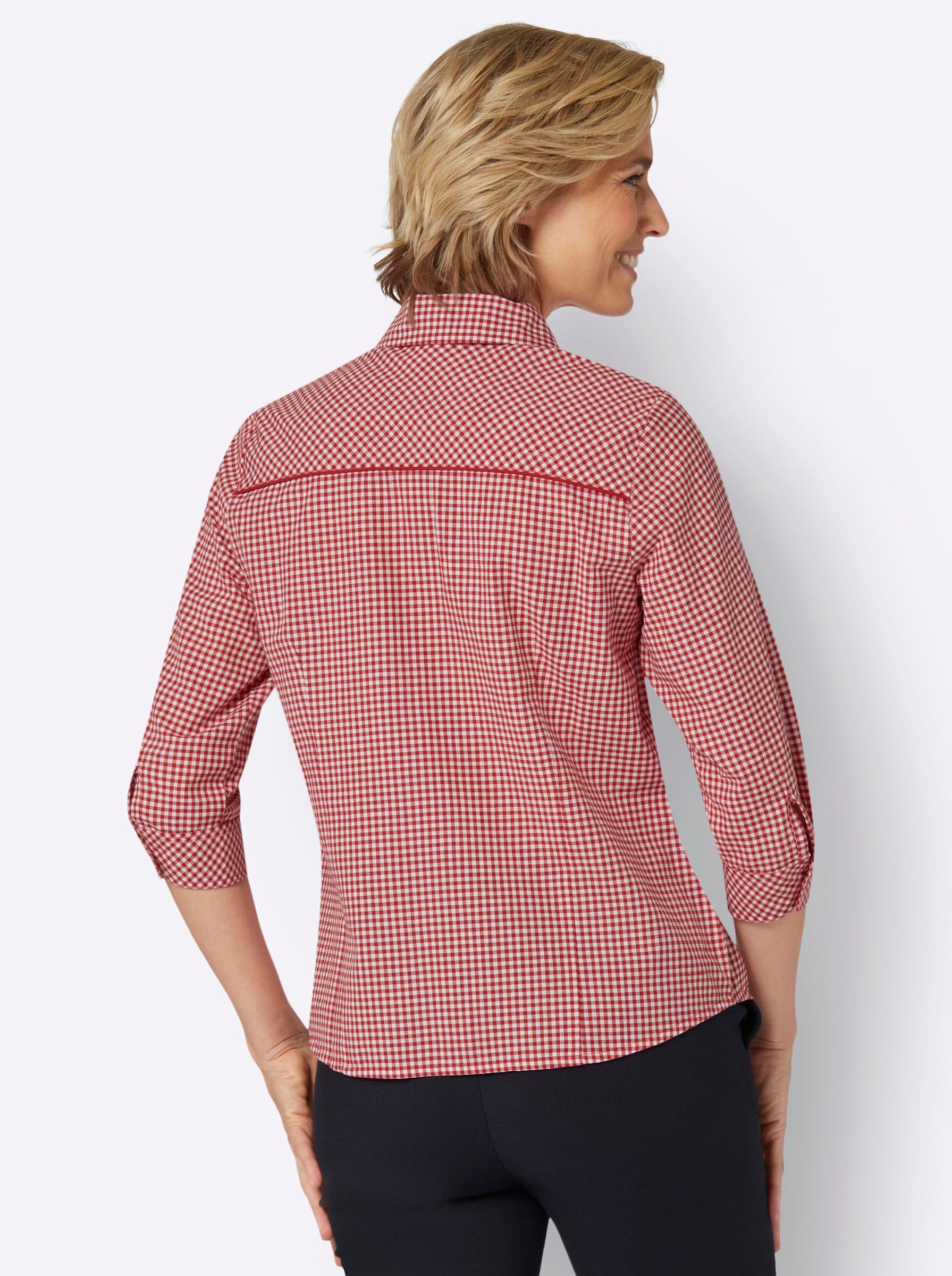 Sieh an! Klassische Bluse Karobluse günstig online kaufen