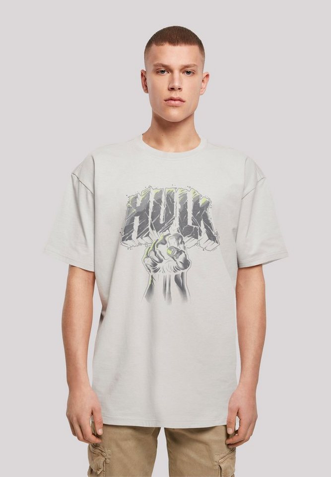 F4NT4STIC T-Shirt Marvel Hulk Punch Logo Print, Weite Passform und  überschnittene Schultern