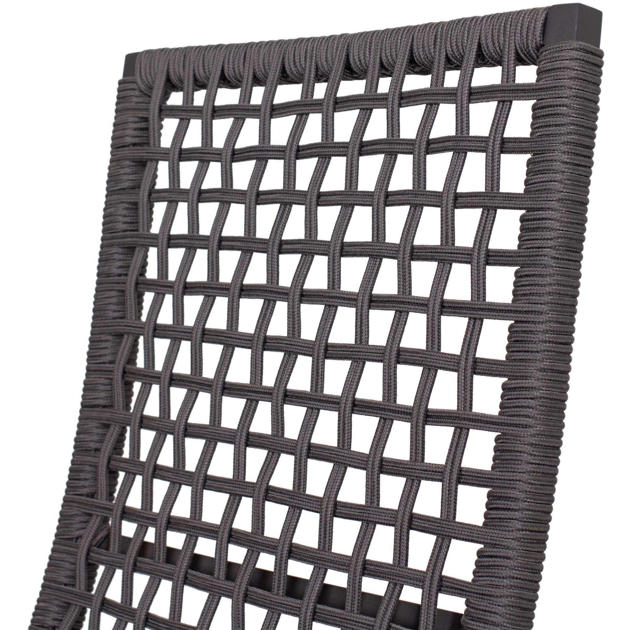 bene living Relaxsessel Lucena - uni anthrazit - mit Gasdruckfeder (2-St., 2er Set Relaxsessel Lucena), stufenlos verstellbar - inkl. Kissen - stabiler Alurahmen