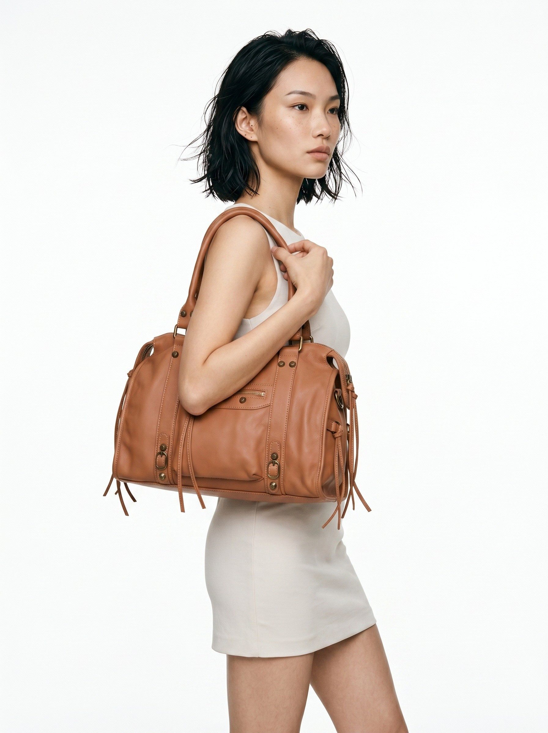 forty° Shopper, echt Leder, Made in Italy