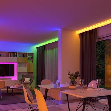 Paulmann LED Stripe Smarter Zigbee 3.0 SimpLED Lightstrip RGB in Weiß 20W 500lm, 1-flammig, LED Streifen