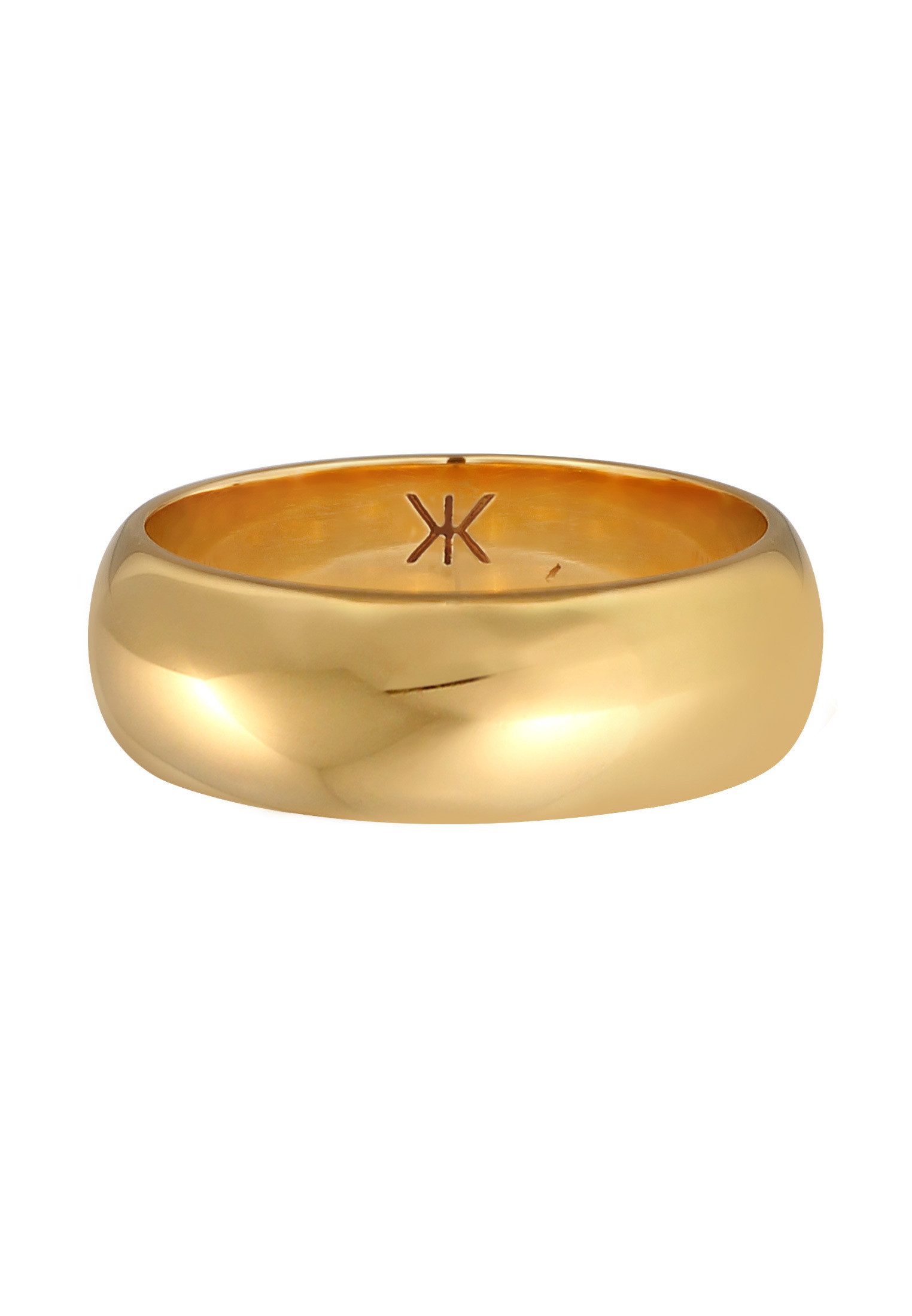 Kuzzoi Silberring Herren Bandring Basic Breit Klassik 925 Silber