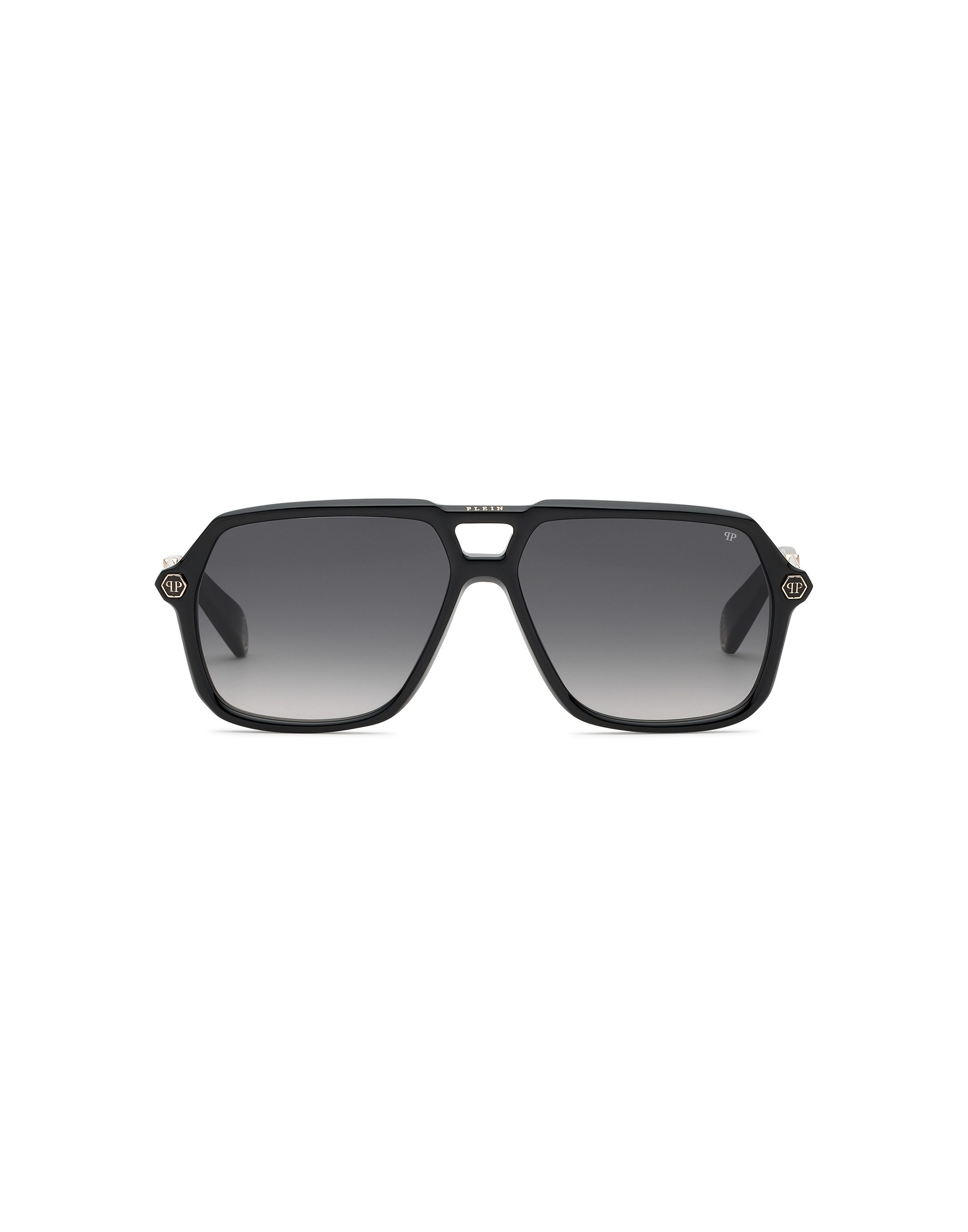 PHILIPP PLEIN Sonnenbrille Hexagon Mit Nieten Verziert