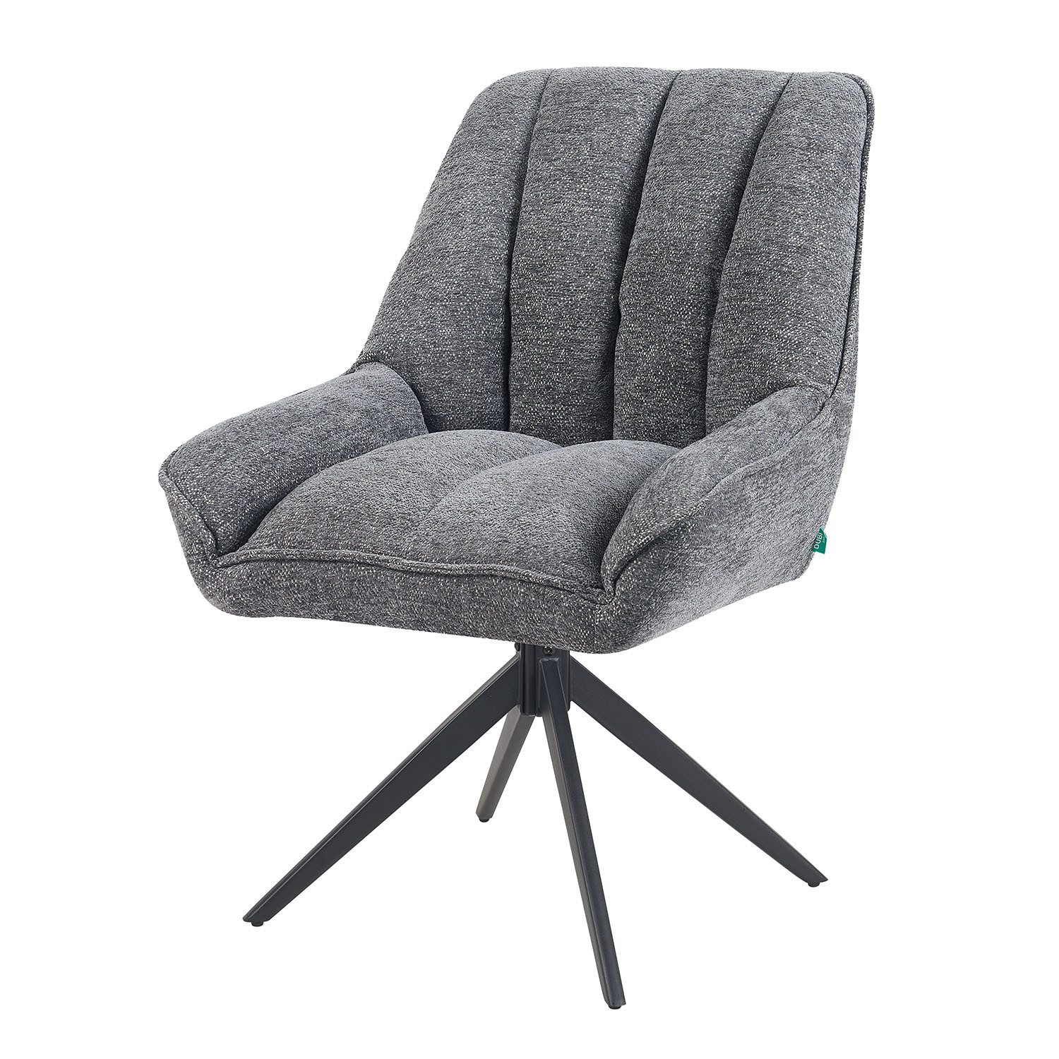 DUBI Möbel Polsterstuhl Mika-Zoe, Federkern, pulverbeschichtet, 360° drehba günstig online kaufen