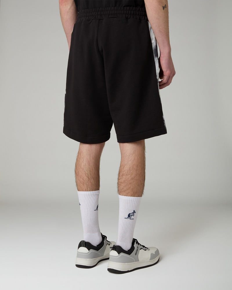 Australian Shorts Tennishose File 2025 (Baumwolle) kurz schwarz/weiss Herren