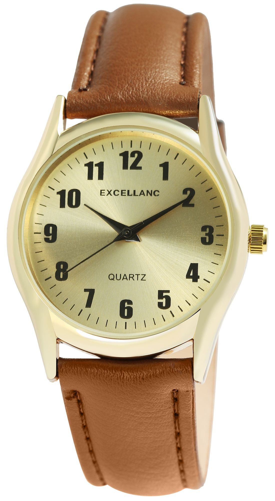 EXCELLANC Quarzuhr 2900226 Herrenuhr mit Lederimitations-Armband, Basic günstig online kaufen