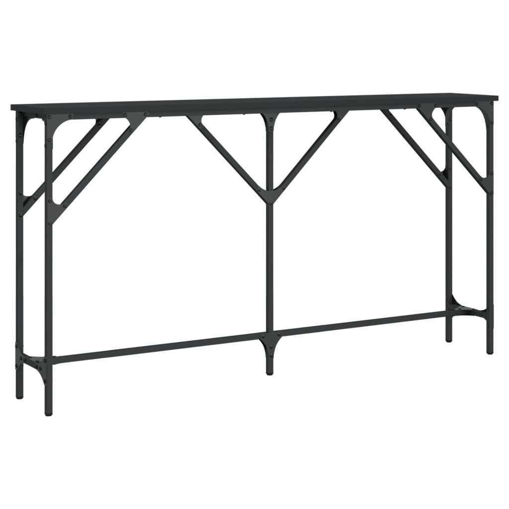 vidaXL Beistelltisch Konsolentisch Schwarz 140x23x75 cm günstig online kaufen
