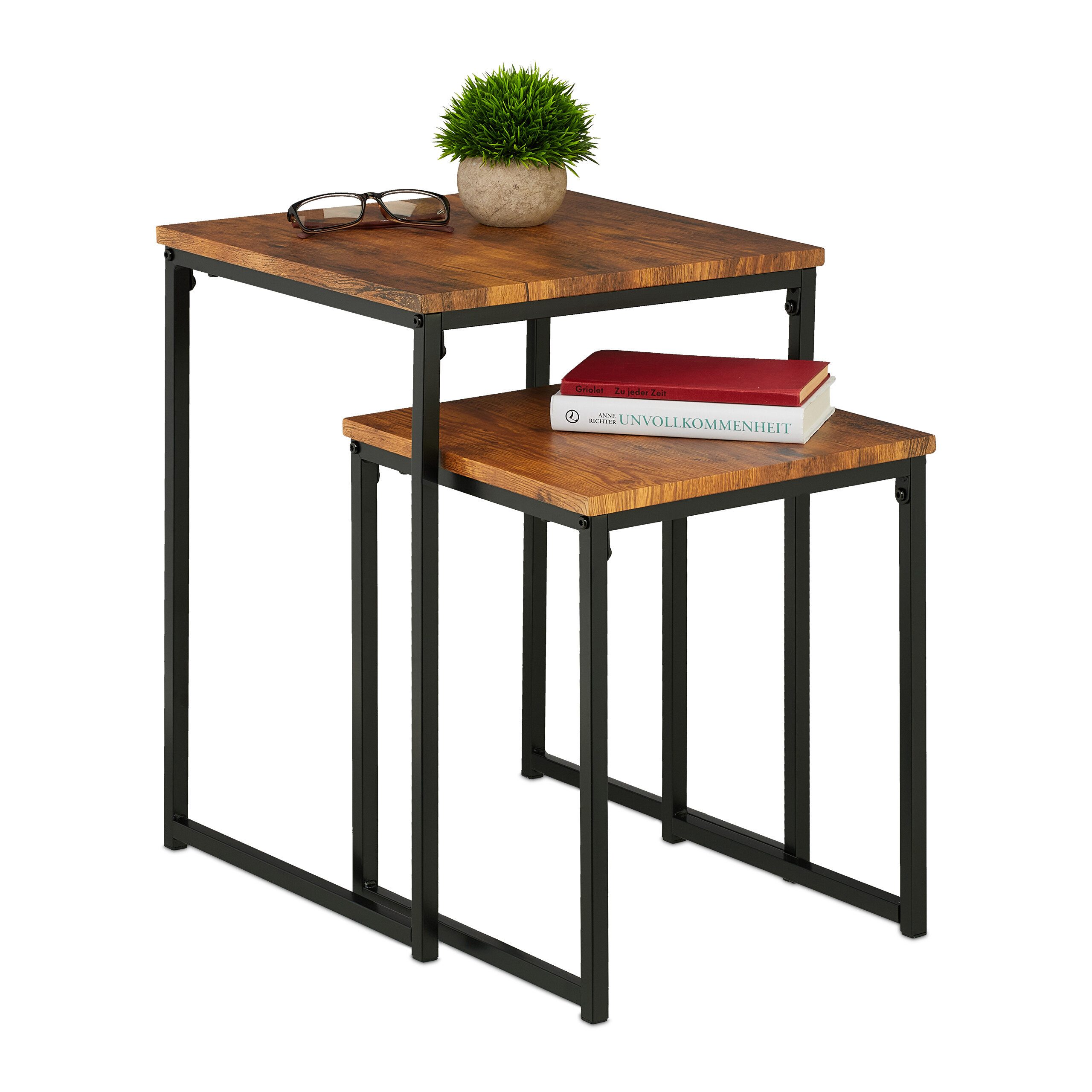 relaxdays Beistelltisch 2er Set (2er Set), günstig online kaufen