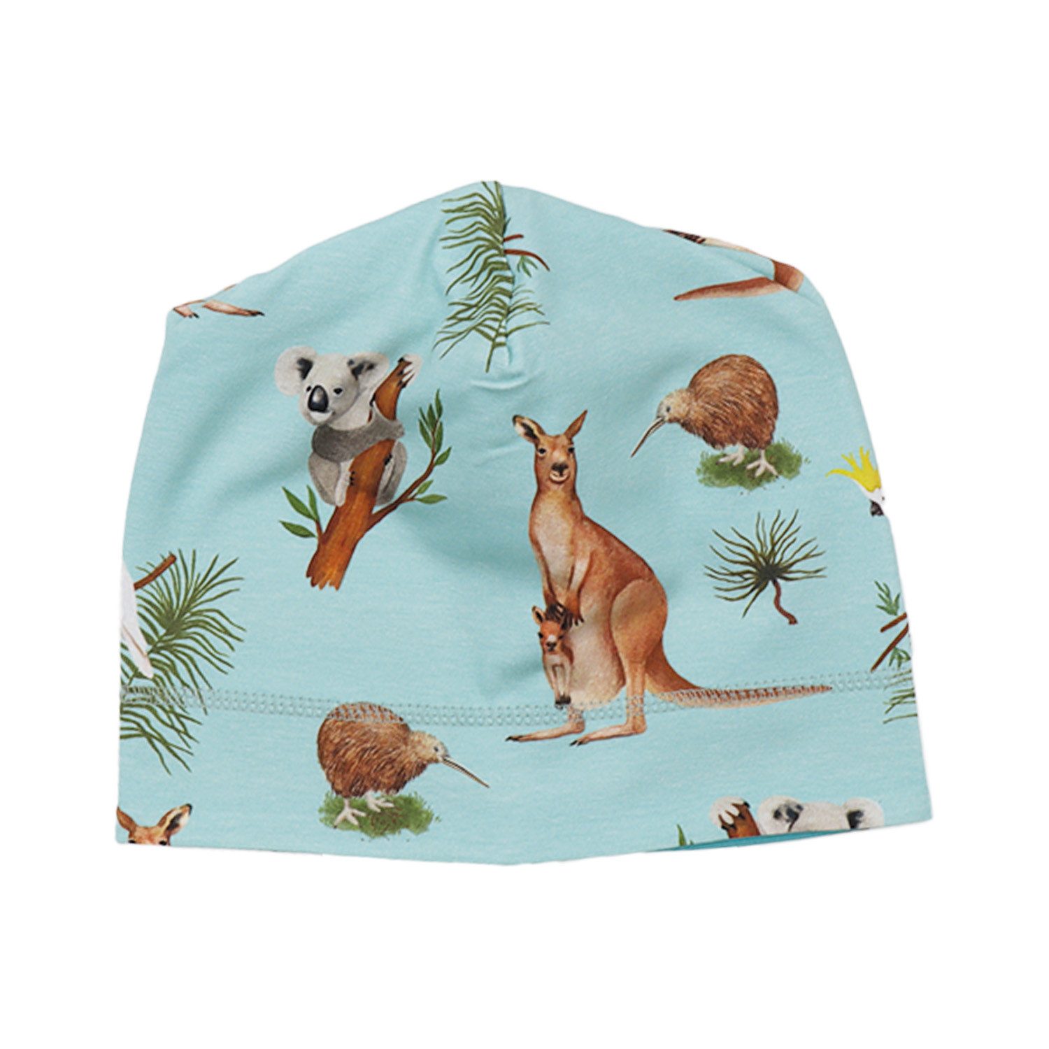 Walkiddy Jerseymütze Walkiddy Känguru & Koala Kinder Bio Baumwolle GOTS Grün - Bio Baumwolle,GOTS, Kinderbekleidung,nachhaltige Klamotten,Shorts