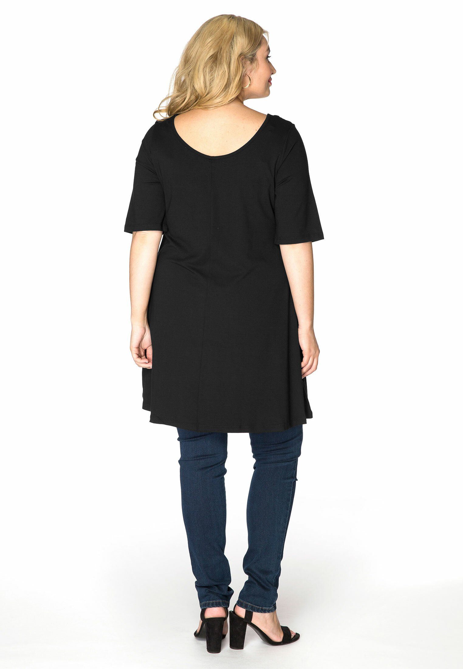 YOEK Langarmshirt Damen Tunika Große Größen