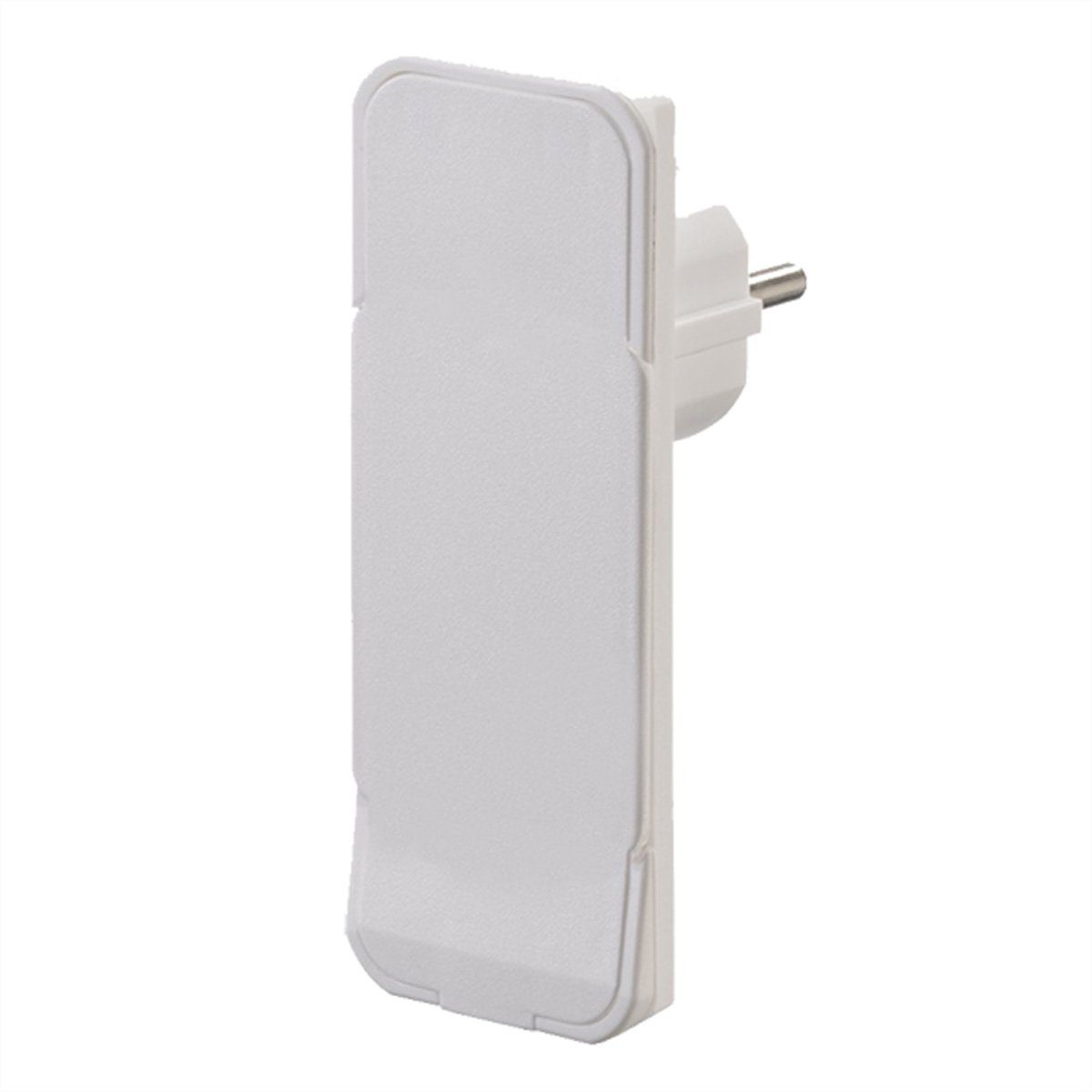 Flat Plug CEE7/7 weiss Stromadapter