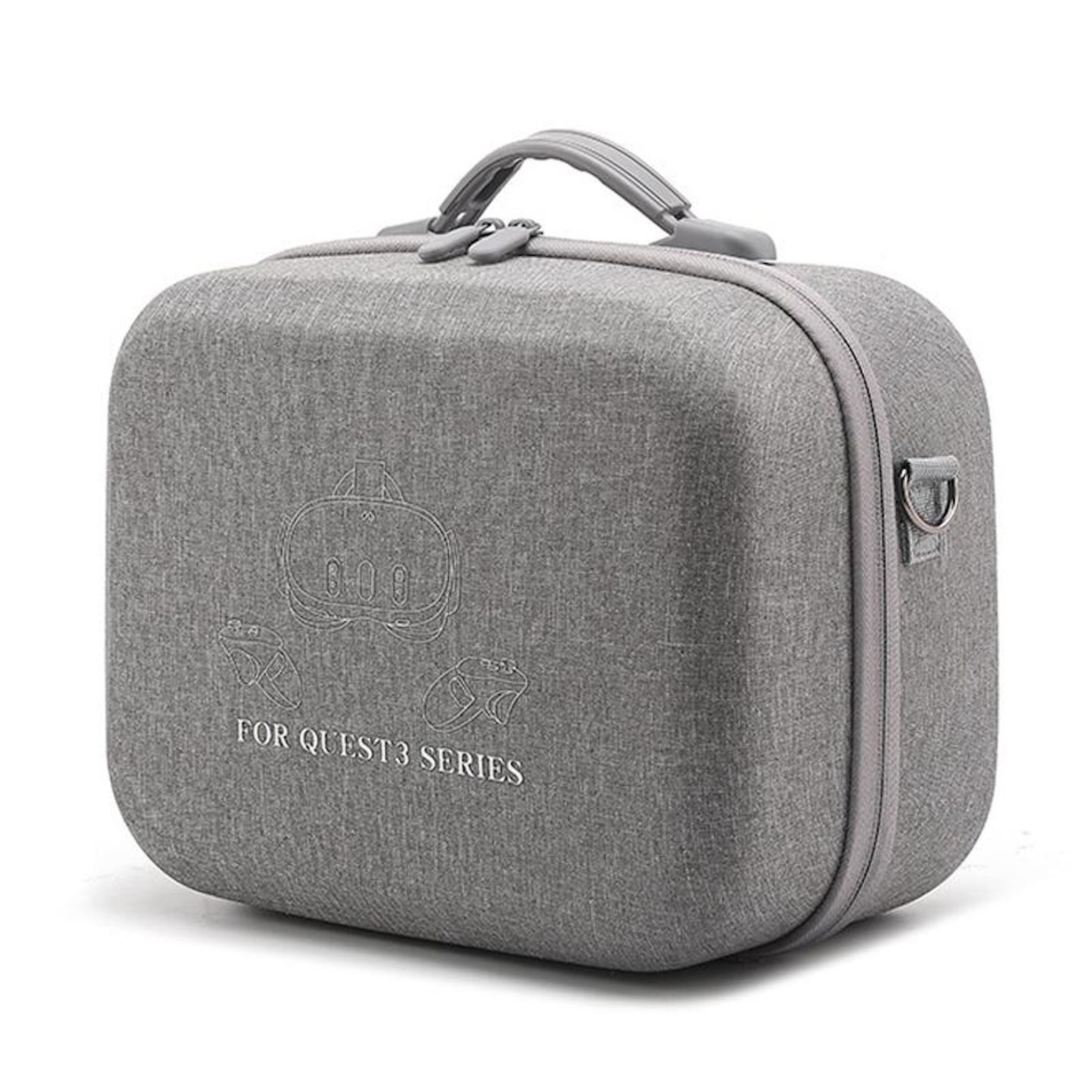 Wigento Für Meta Quest 3 / 3S Tragetasche Schultertasche Headset Grau Zubehör Drohne