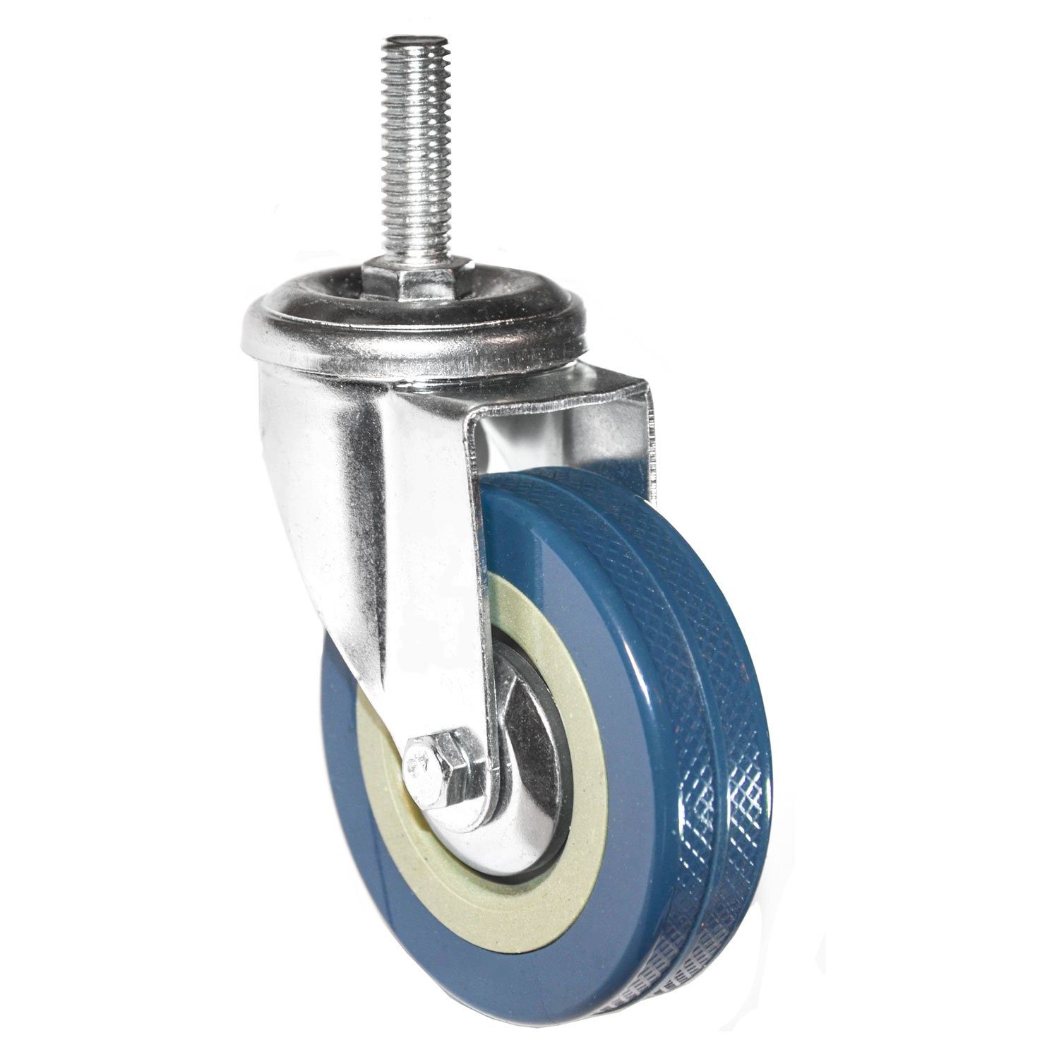 eyepower Schwerlastrolle 75mm - Schwerlast Мебельrolle M10 - Transportrolle für harte Böden, Lenkrolle für Pflanzkübel und Gartenmöbel - Rolle für Schirmständer