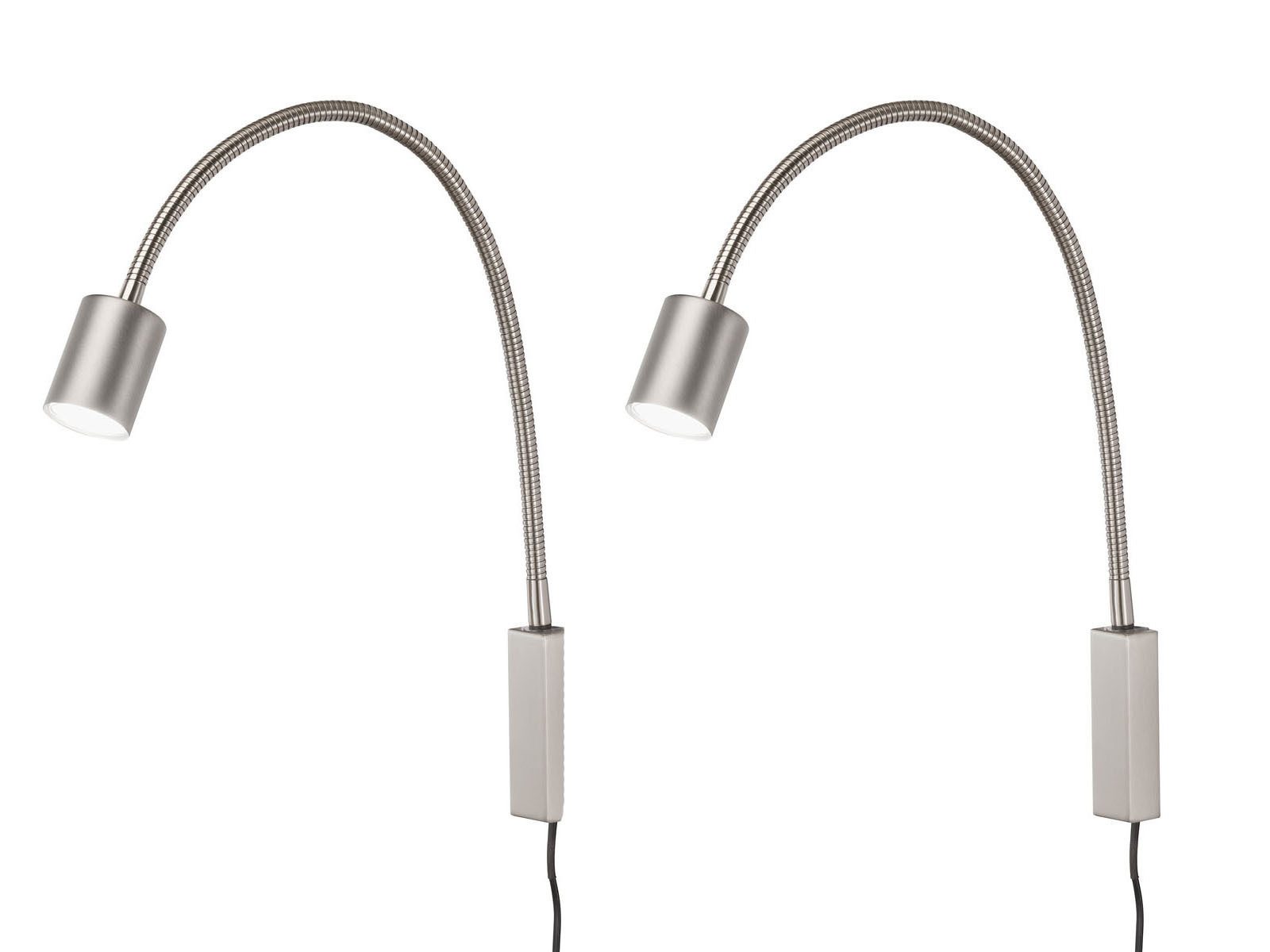 FISCHER & HONSEL LED Leselampe, LED wechselbar, Warmweiß, 2er SET 2in1 Wand günstig online kaufen