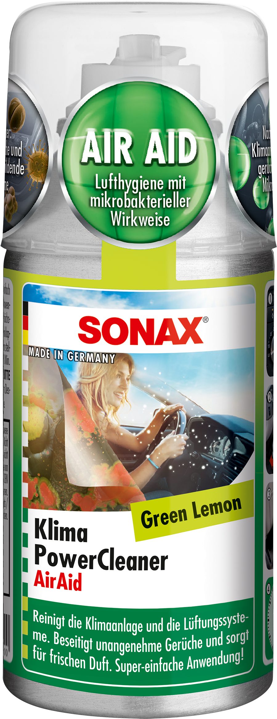 Sonax SONAX KlimaPowerCleaner AirAid Green Lemon 100 ml Auto-Reinigungsmittel