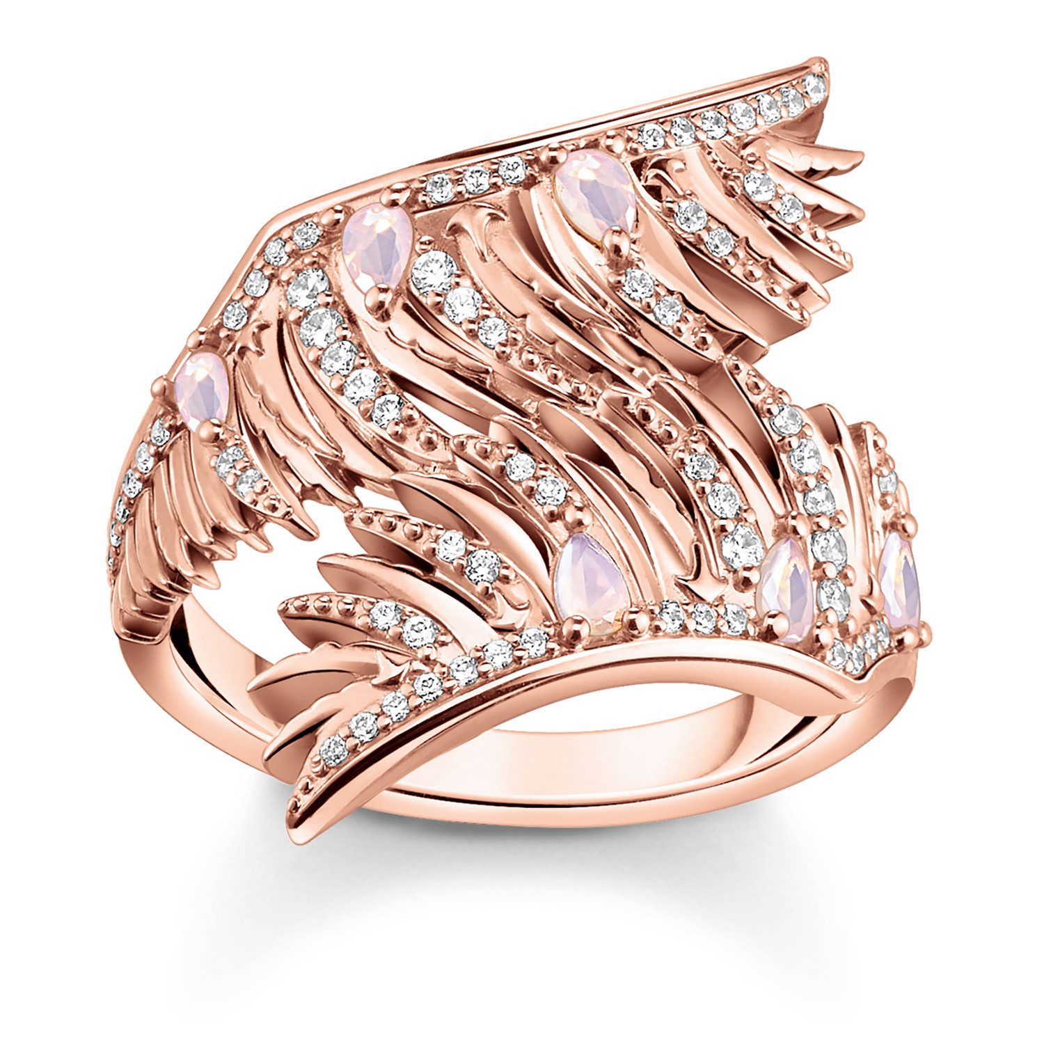 THOMAS SABO Silberring DamenPhönix-Roségoldfarben