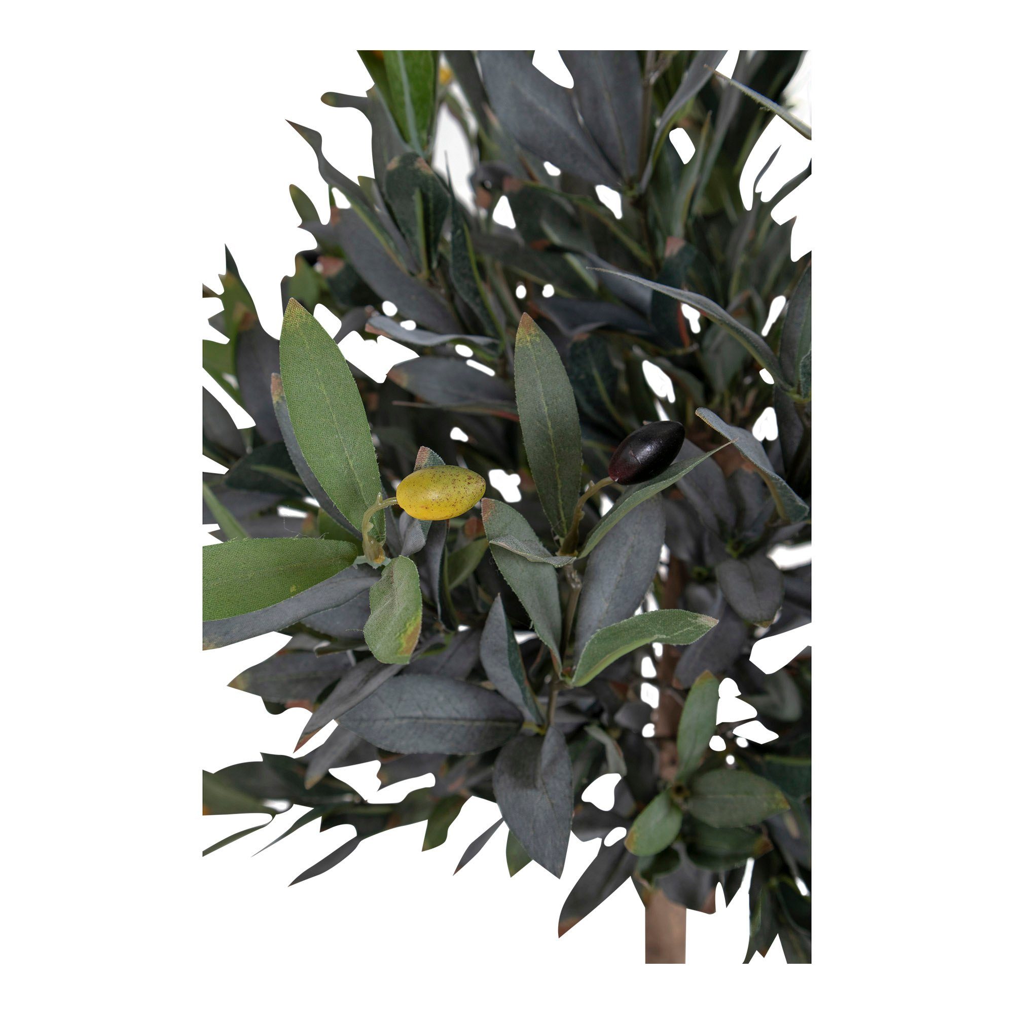 Oliven-Baum Künstlicher 120cm Kunstpflanze LebensWohnArt ca. Kunstpflanze,