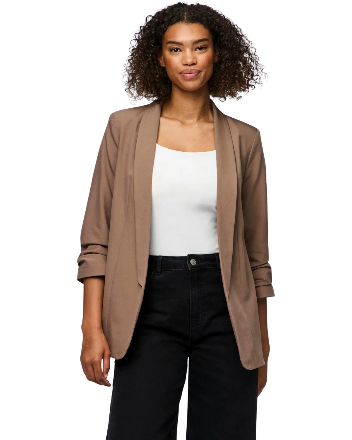 pieces Longblazer Regular Fit Blazer stylisch kombinierbar