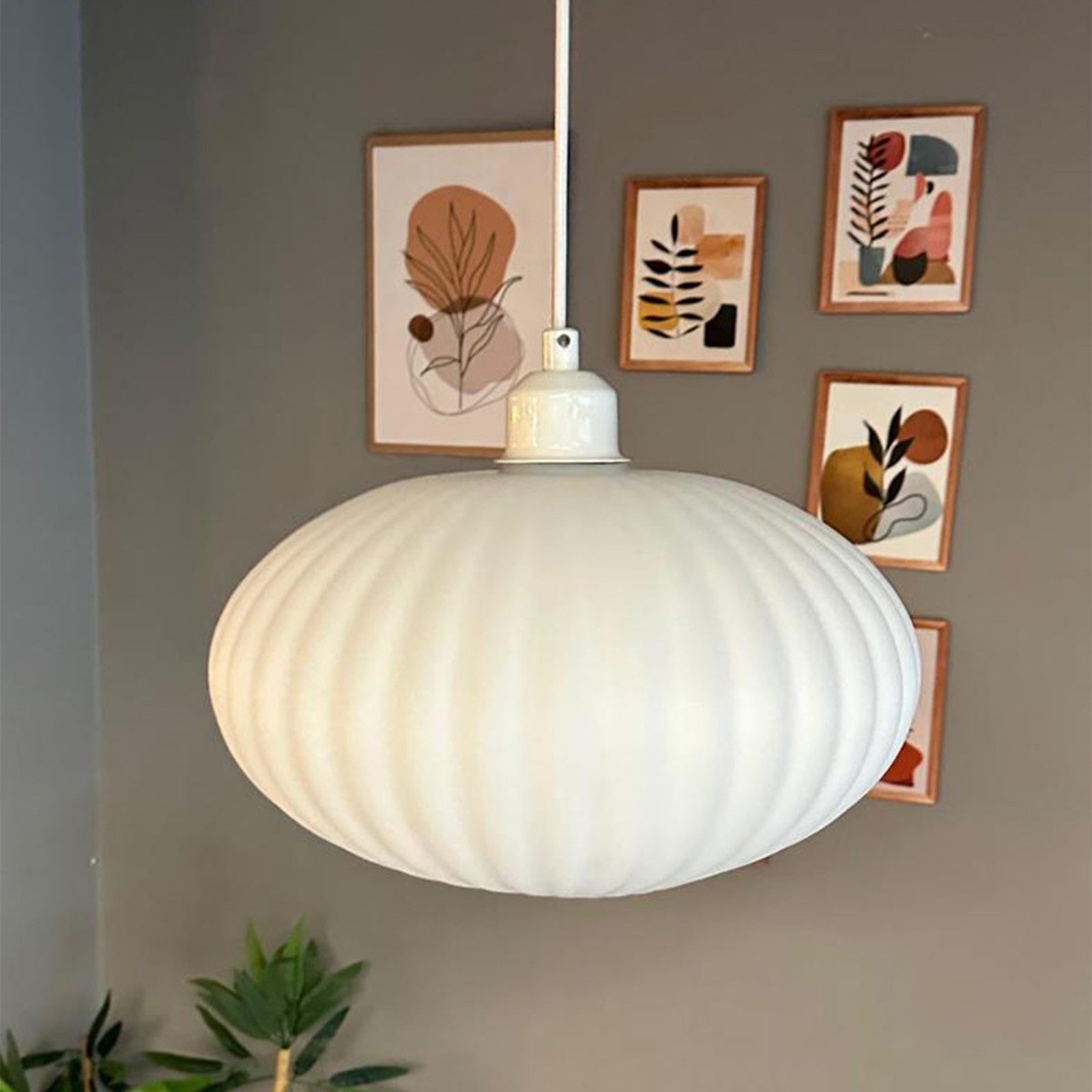 Bamyum Pendelleuchte Elegant Glas-Kronleuchter Hängelampe Restaurant günstig online kaufen