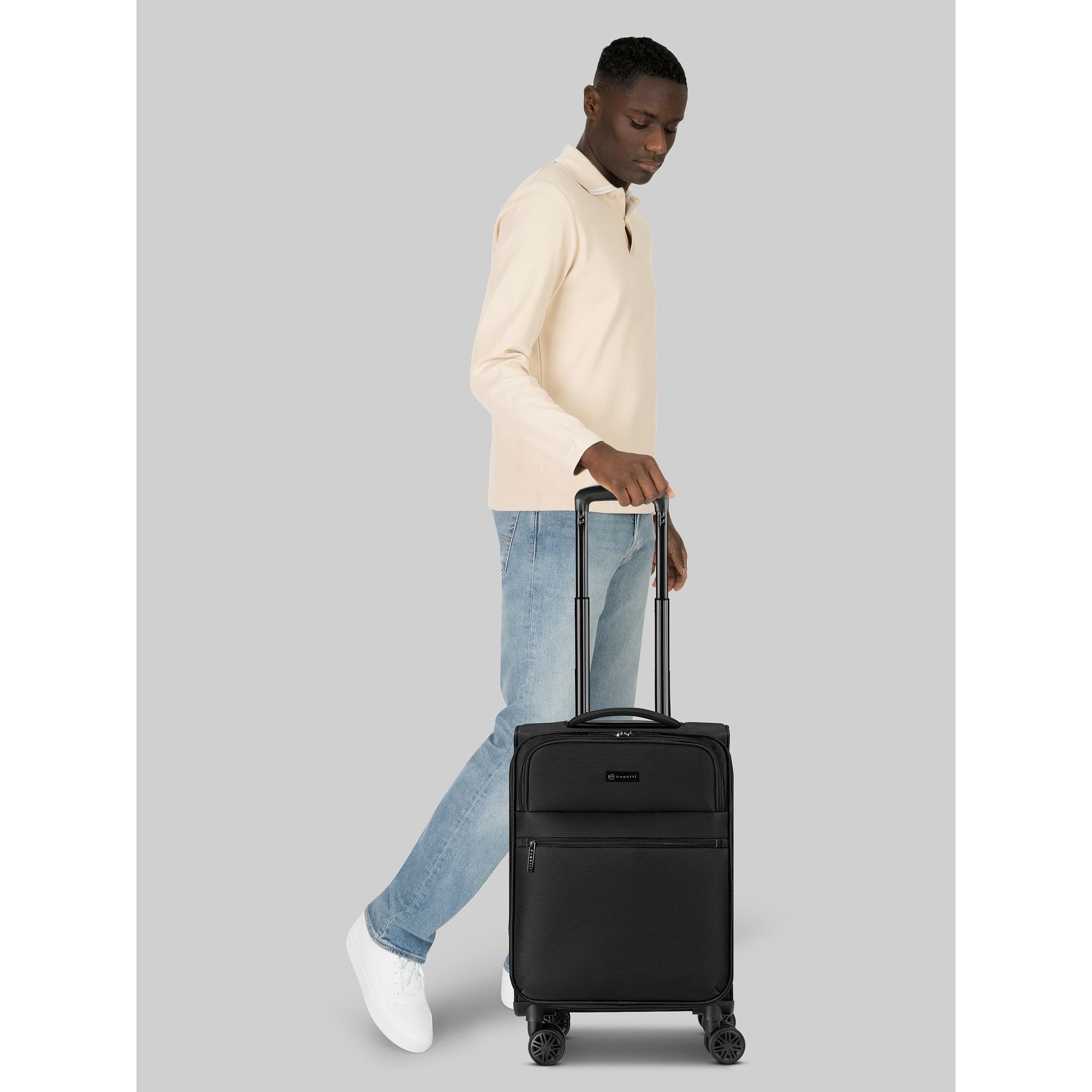 bugatti Handgepäck-Trolley Valencia Soft, 4 Rollen, Polyester