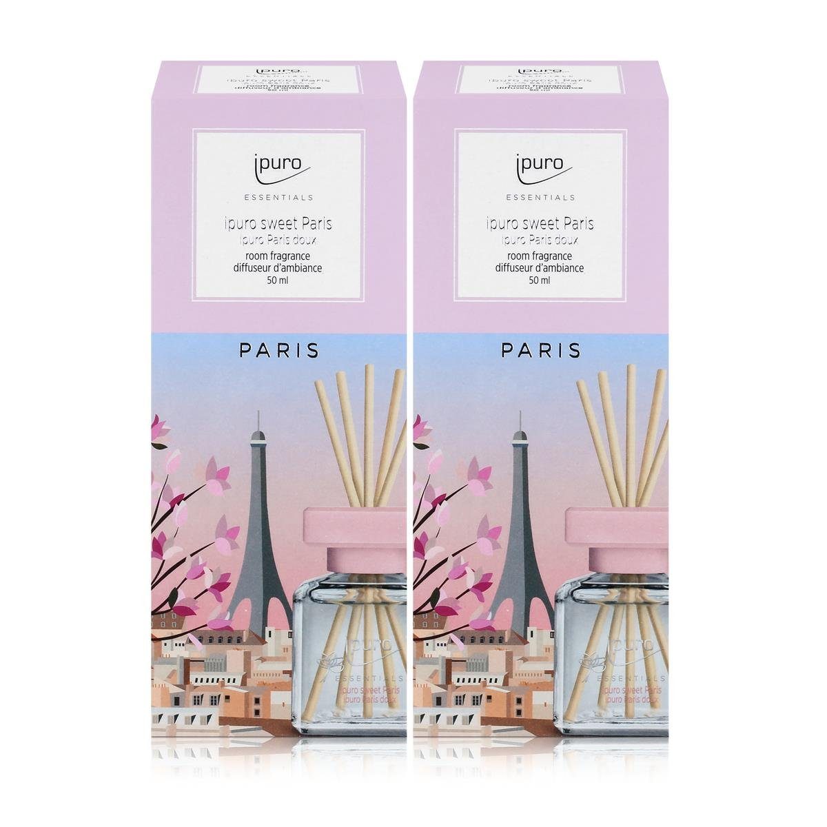 IPURO Raumduft Ipuro sweet Paris Raumduft 50ml - Duftöl Raumduft Lufterfrischer (2er