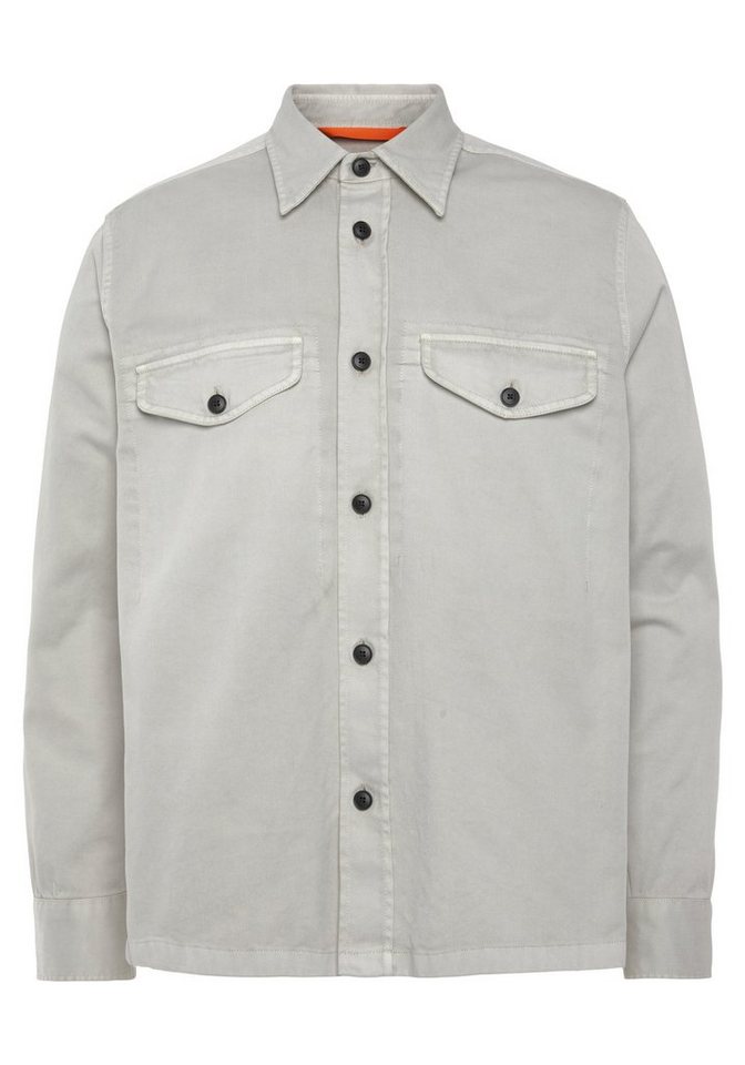 BOSS ORANGE Langarmhemd Lovelock mit Brusttaschen, Hemdkragen und  durchgehende Knopfleiste